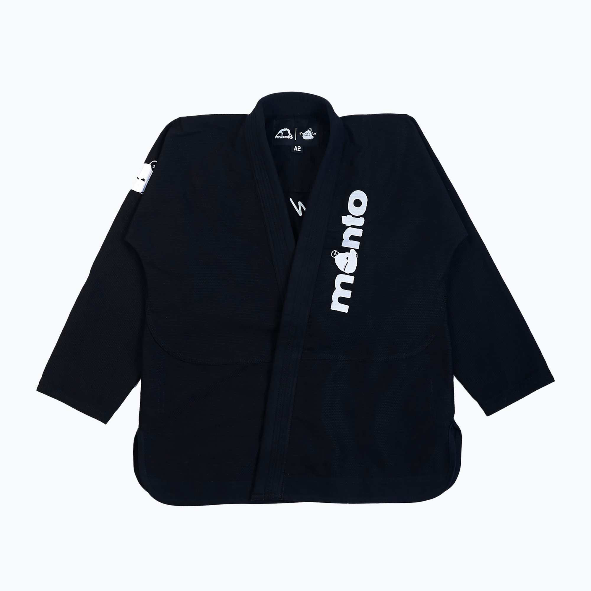 GI per il jiu-jitsu brasiliano da uomo MANTO Ruinism BJJ nero (A2L) (Ruinism BJJ MNG980_BLK)