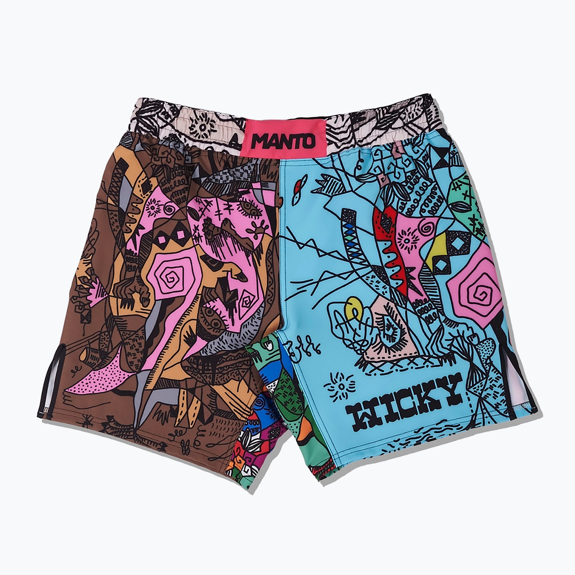 Pantaloncini da allenamento MANTO Wicky multicolore (L) (Wicky MNS576_BLK)