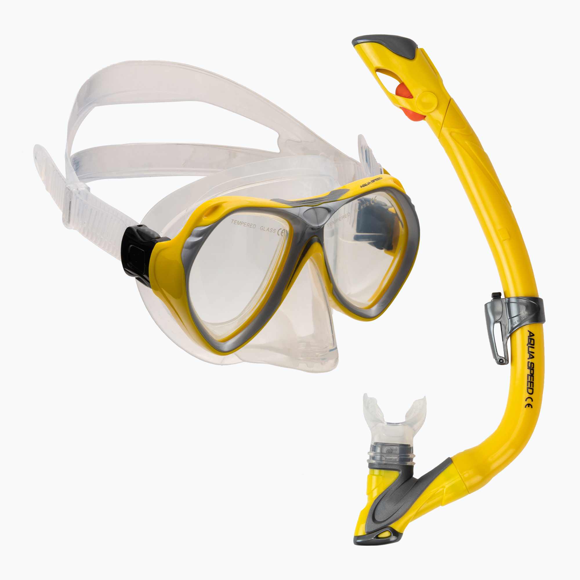 AQUA-SPEED set da immersione per bambini Aura + Evo giallo (Aura + Evo 605)