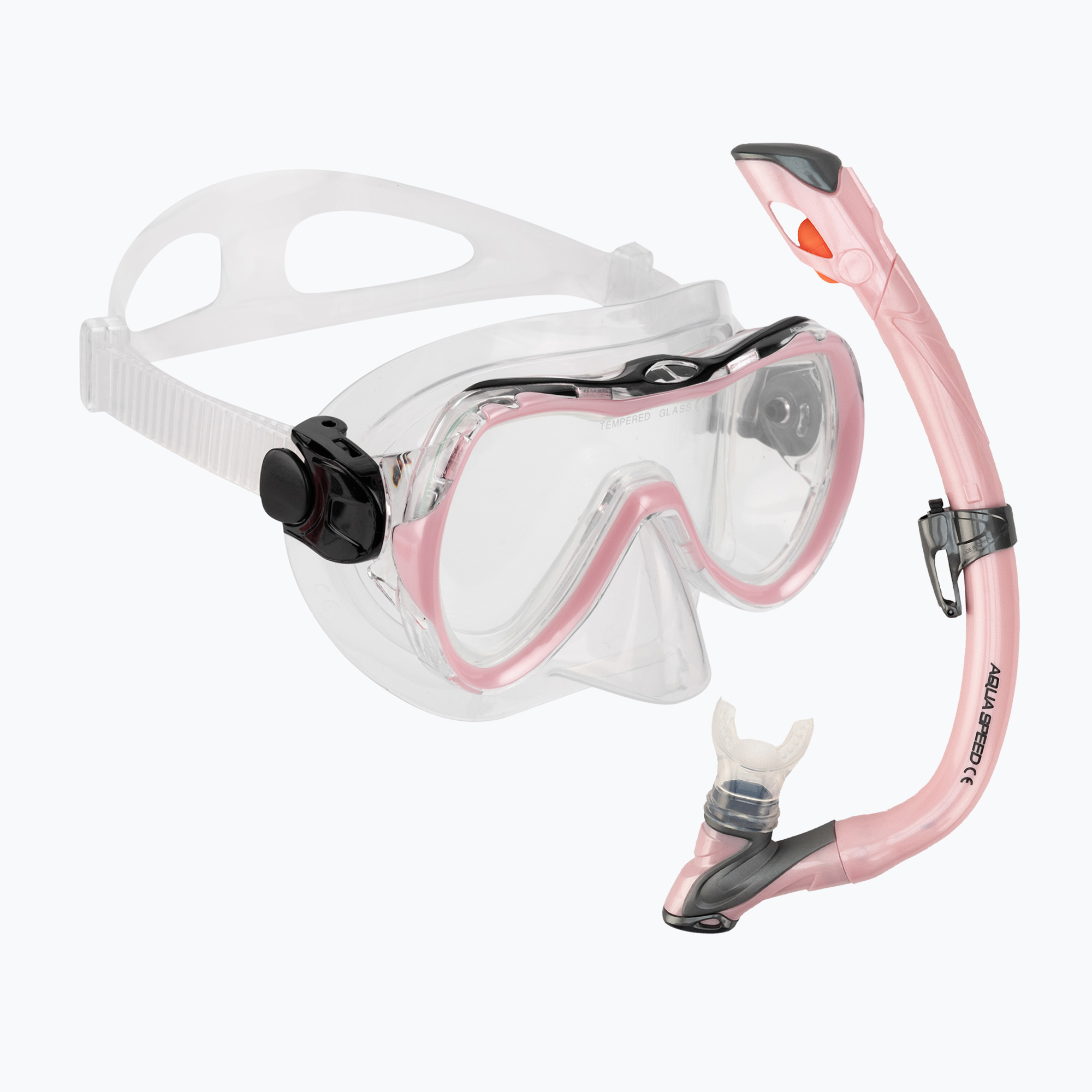 AQUA-SPEED set da immersione per bambini Enzo + Evo rosa (Enzo + Evo 604)