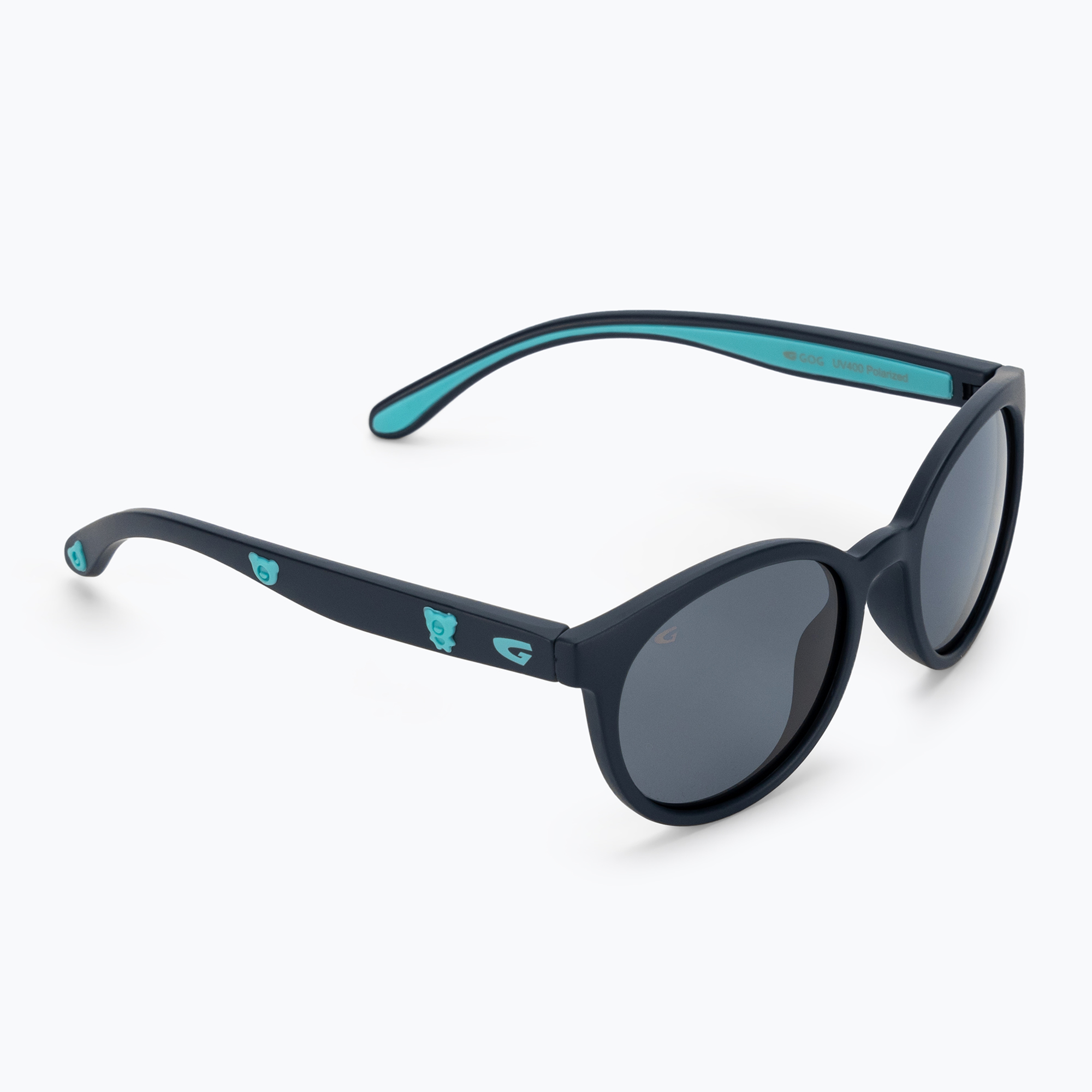 Occhiali da sole per bambini GOG Margo opaco blu navy/blu/fumo (Margo junior z polaryzacją E968-1P)