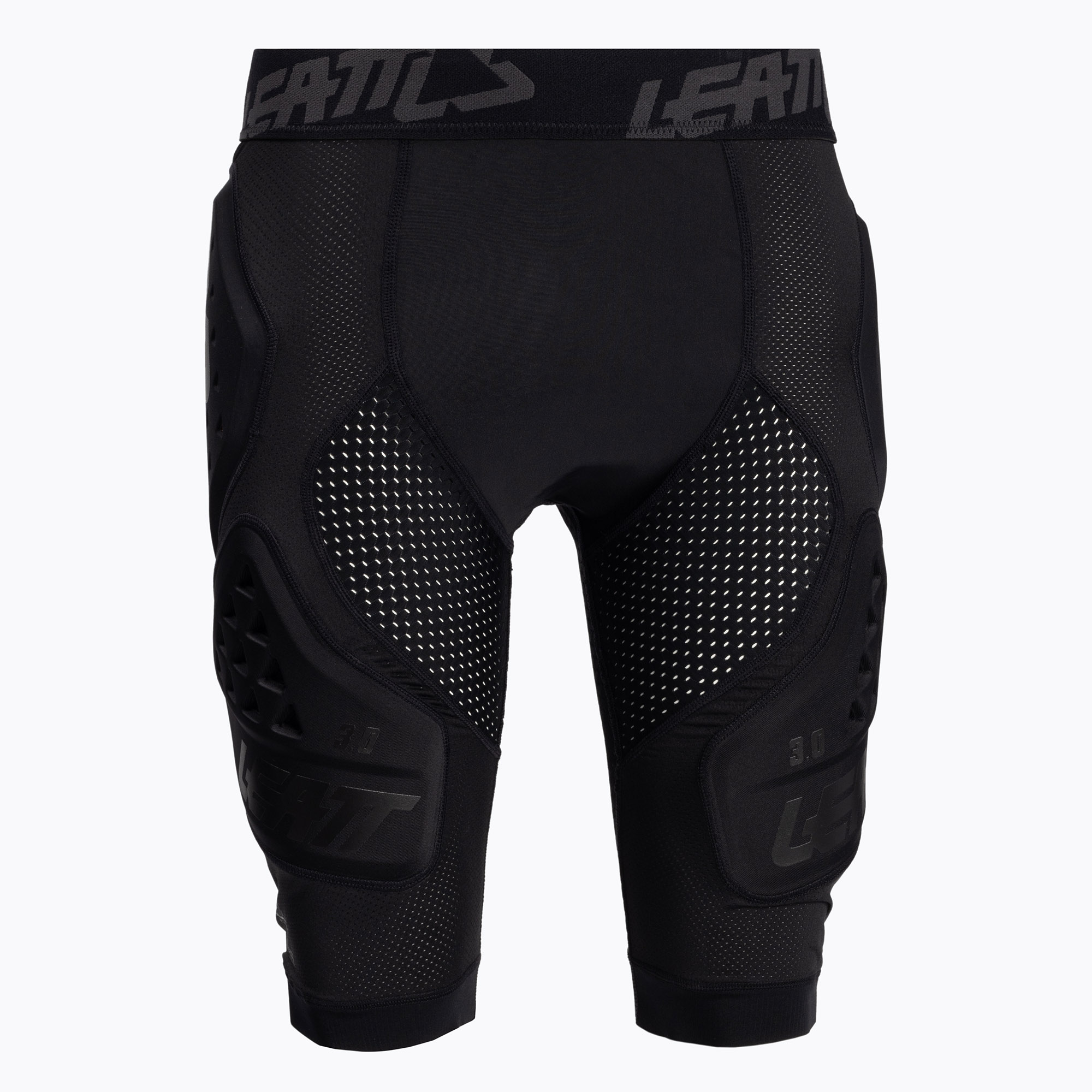 Pantaloncini da ciclismo Leatt Impact 3DF 3.0 da uomo con protezioni, nero (XL) (Impact 3DF 3.0 5019000301)