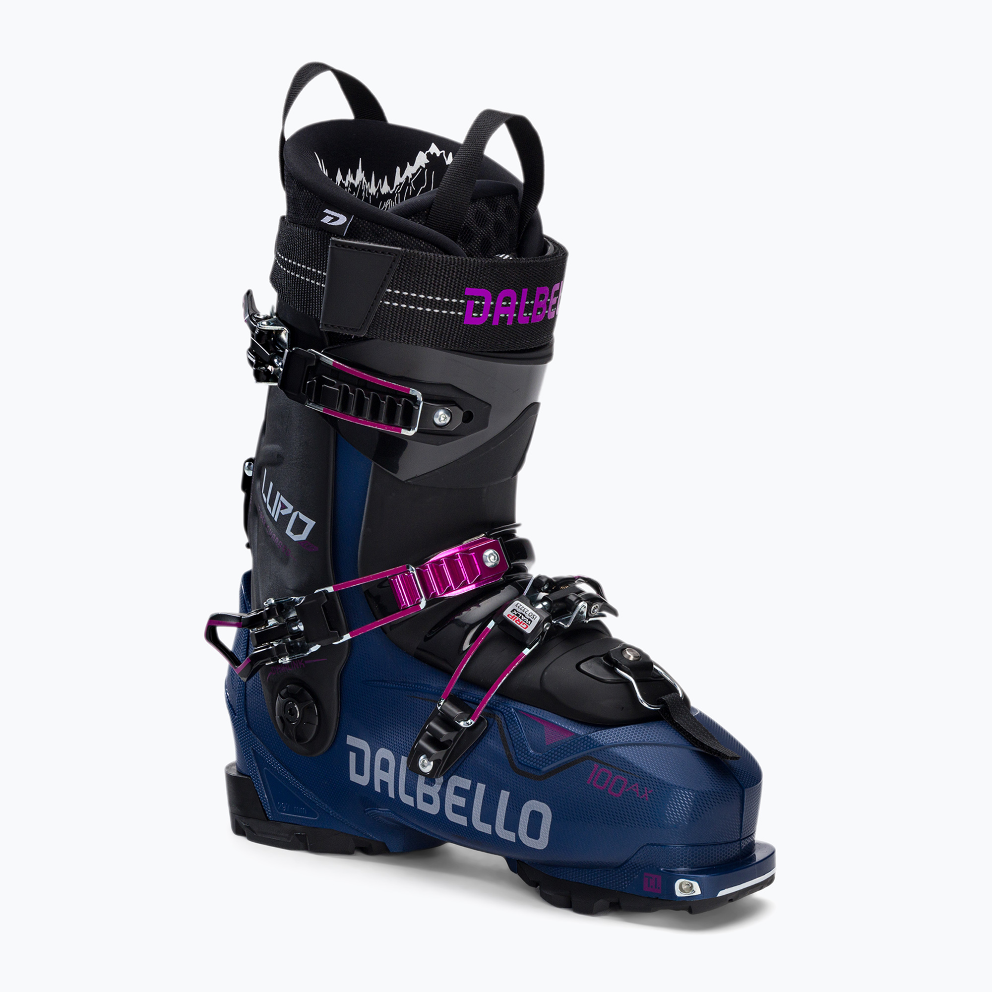 Scarpone da sci da donna Dalbello Lupo AX 100 W blu/nero (24.5 cm) (Lupo AX 100 W D2207001.00)