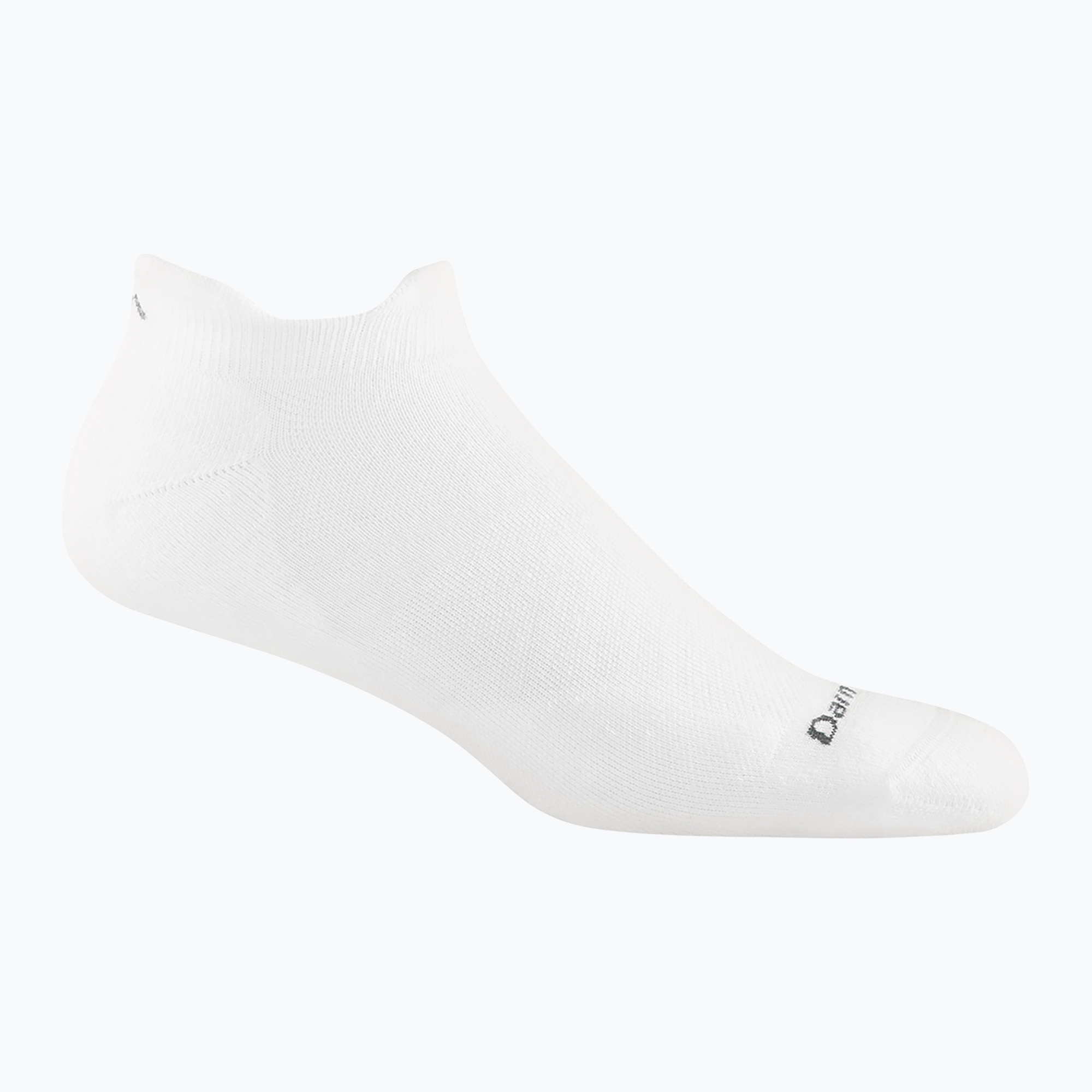 Calze da corsa bianche Darn Tough Run da uomo