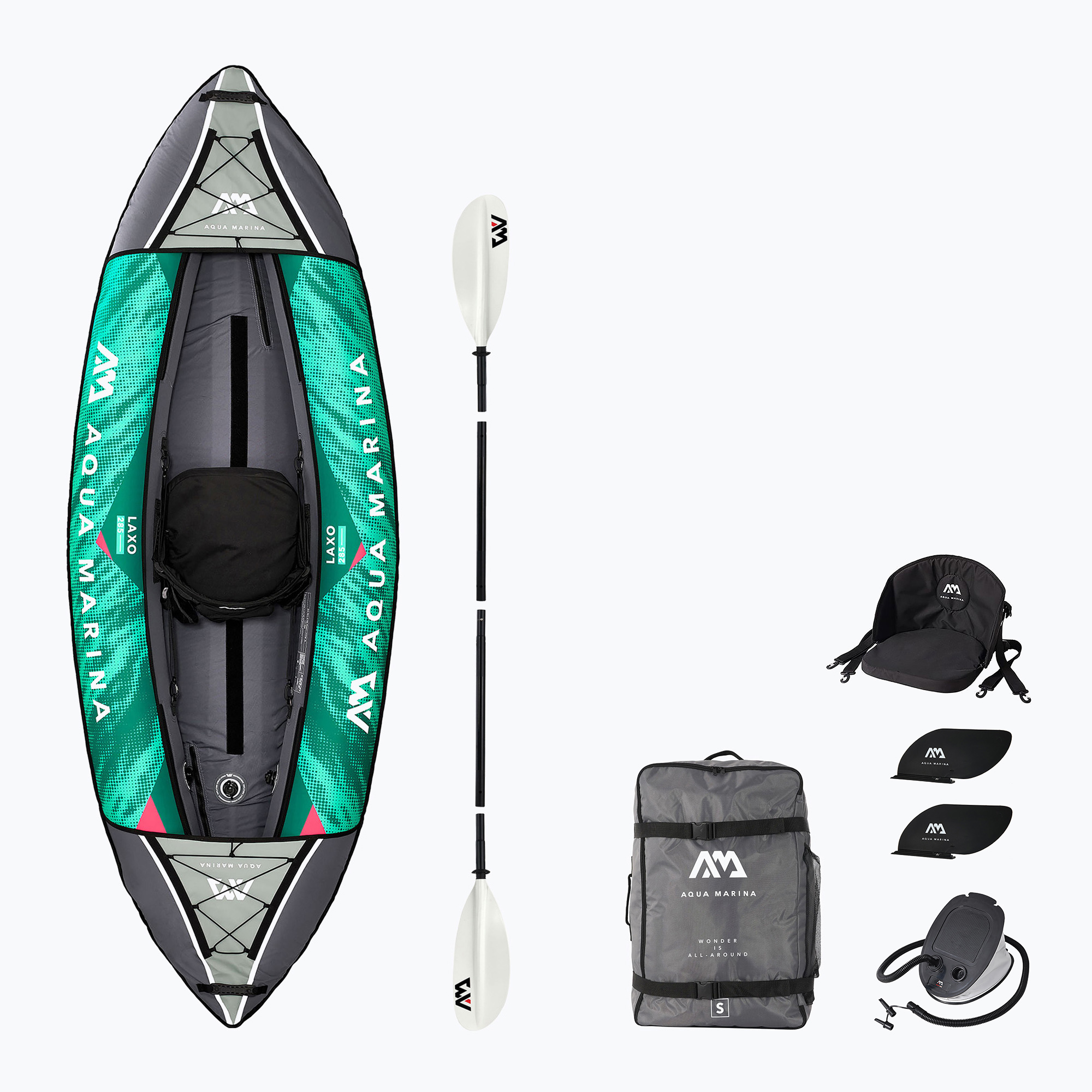 Aqua Marina Laxo Recreational Kayak 9'4" Kayak gonfiabile per 1 persona (Recreational Kayak - 1 person Laxo-285)