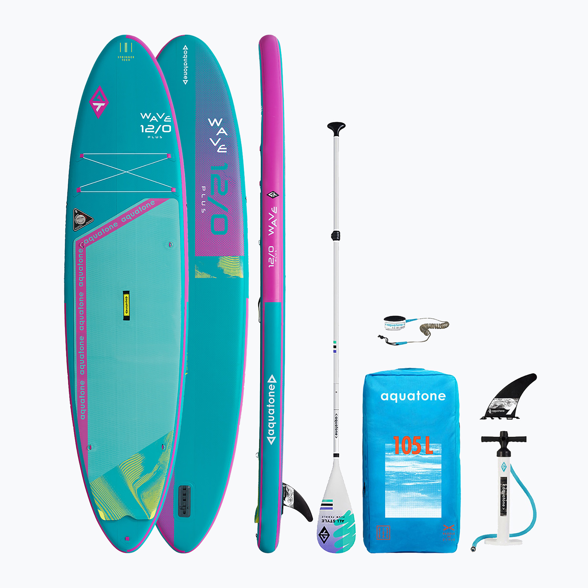 Tavola da SUP Aquatone Wave Plus 12'0" (366 cm) (Wave Plus 12'0" TS-224)