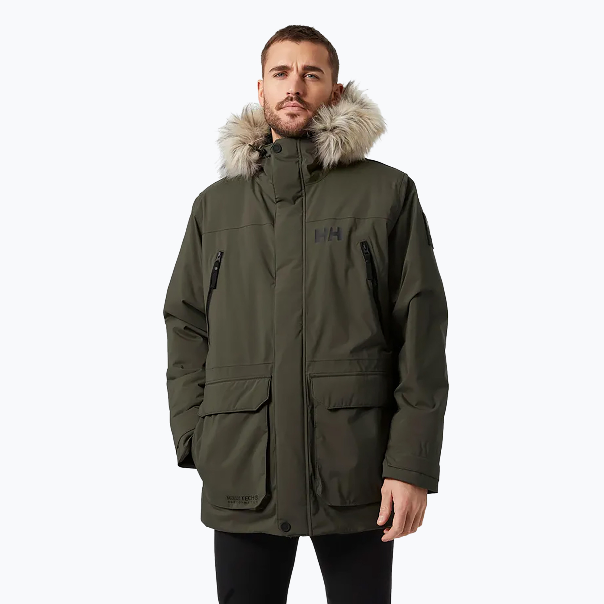 Giacca invernale da uomo Helly Hansen Reine Parka verde utility (XL) (Reine Parka 53630_431)