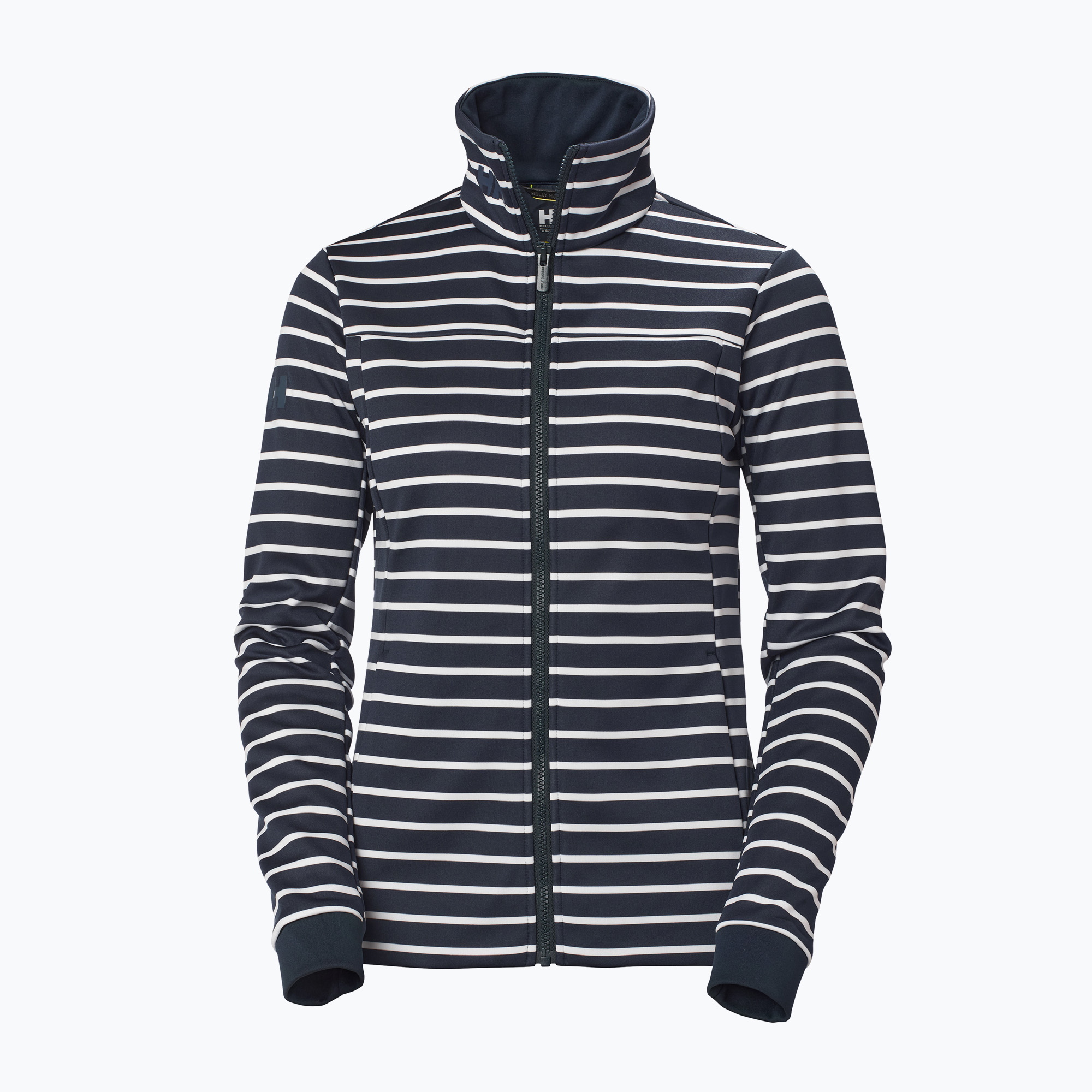 Felpa da vela da donna Helly Hansen Crew Fleece a strisce blu (XS) (Crew Fleece 30357_598)