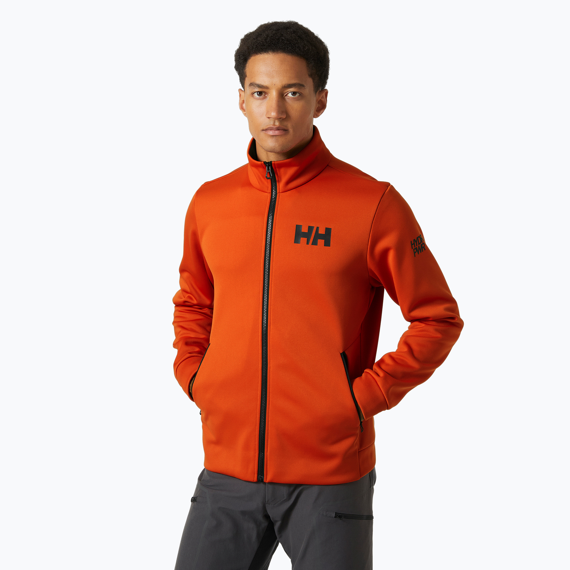 Felpa da vela da uomo Helly Hansen HP Fleece 2.0 patrol arancione