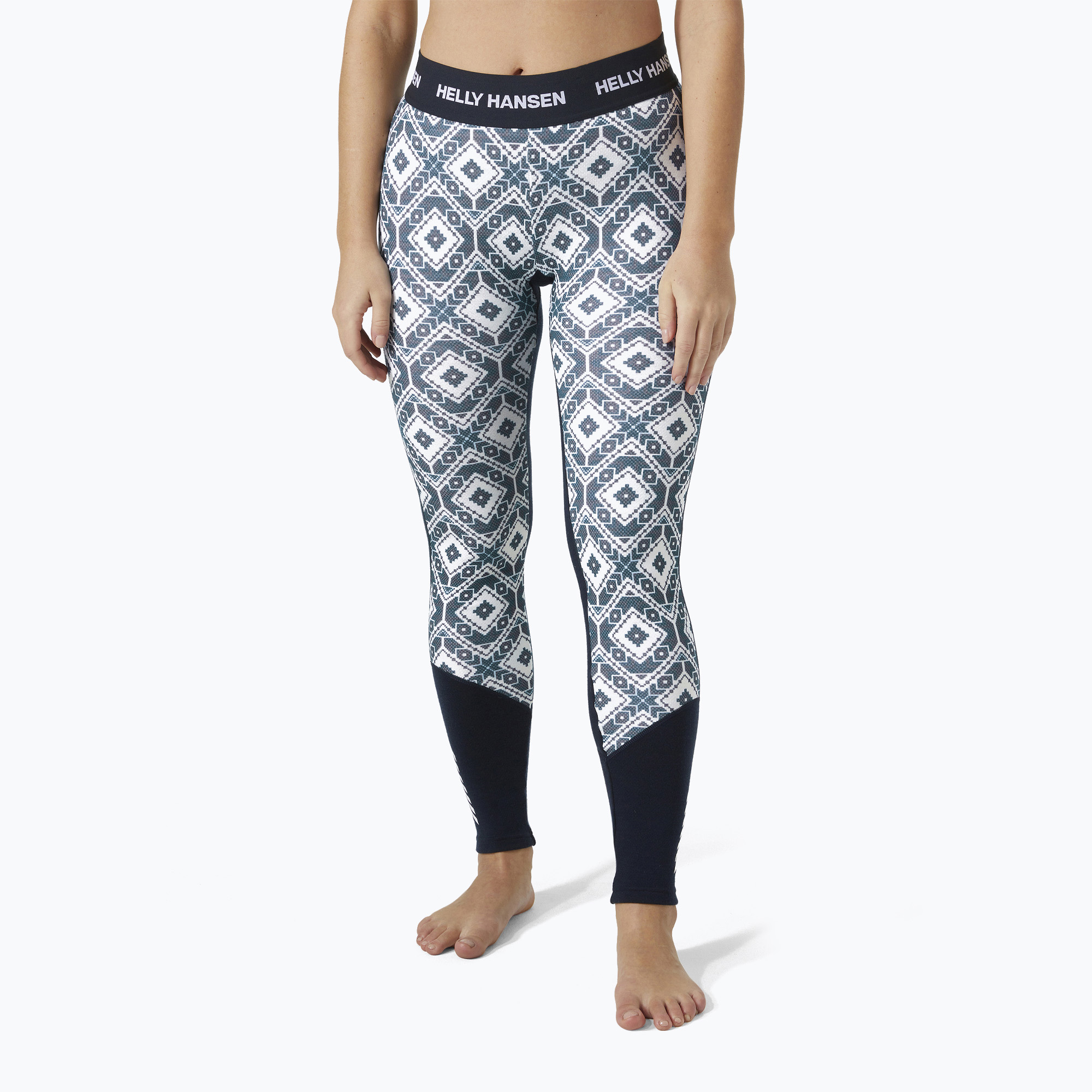 Helly Hansen Lifa Merino Midweight pantaloni termici da donna navy star pixel