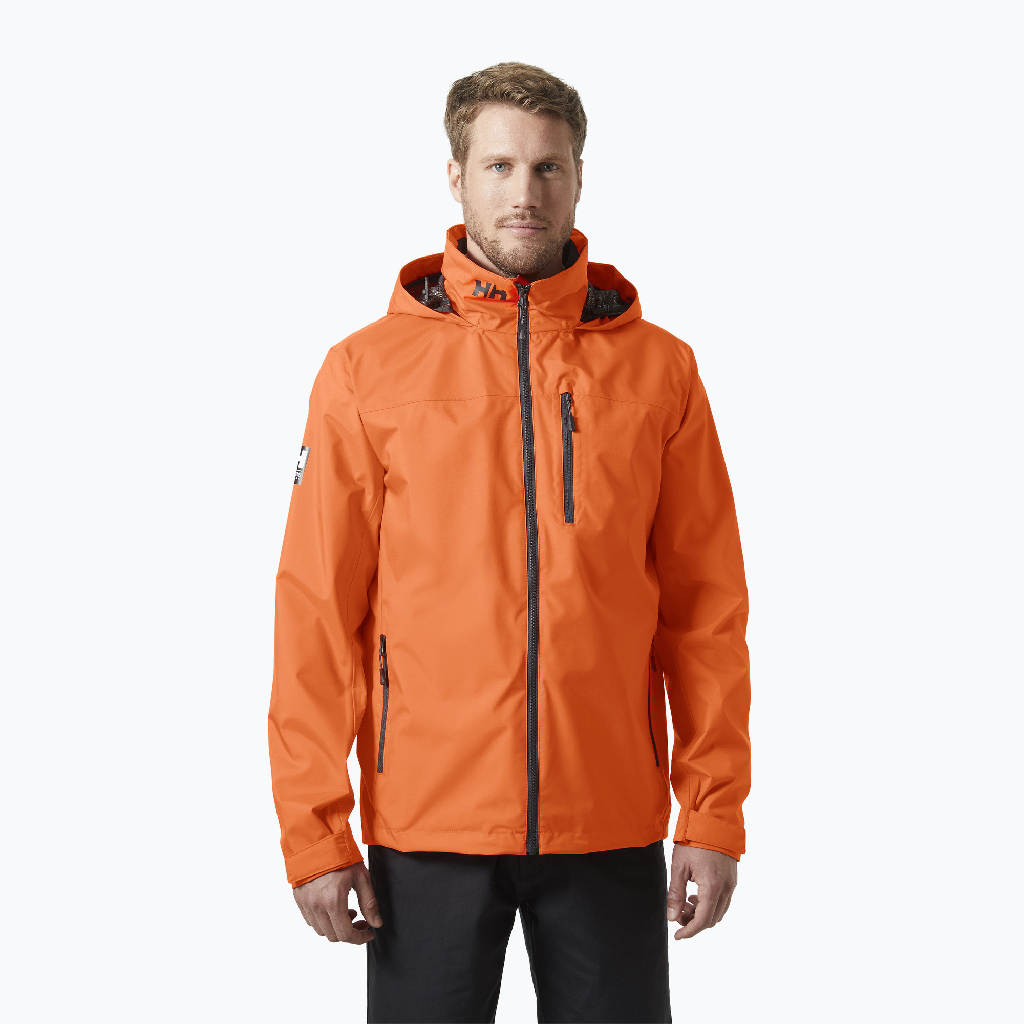 Giacca da vela da uomo Helly Hansen Crew Hooded 2.0 flame