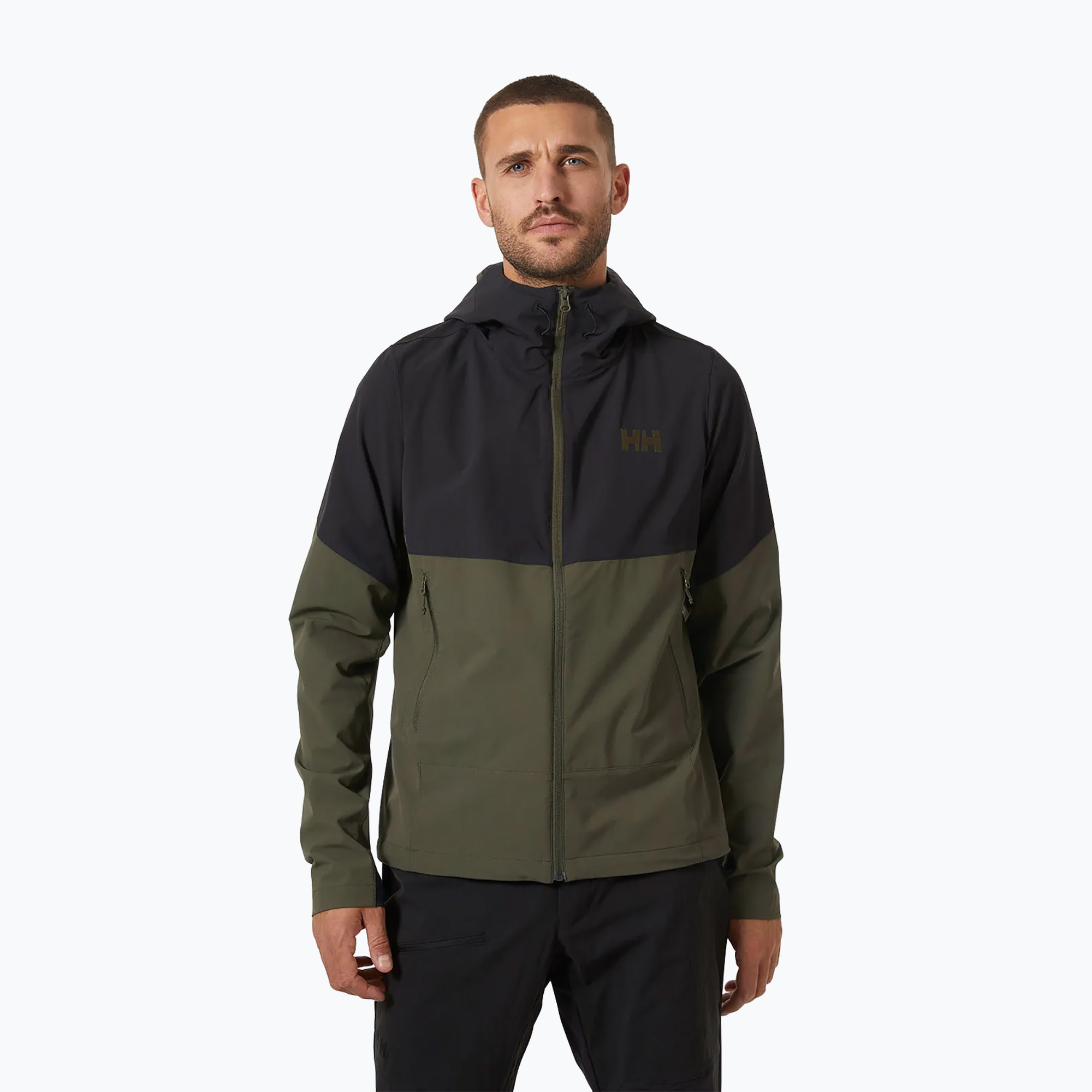 Giacca softshell da uomo Helly Hansen Blaze Softshell utility gre (M) (Blaze Softshell Hood 63286_431)