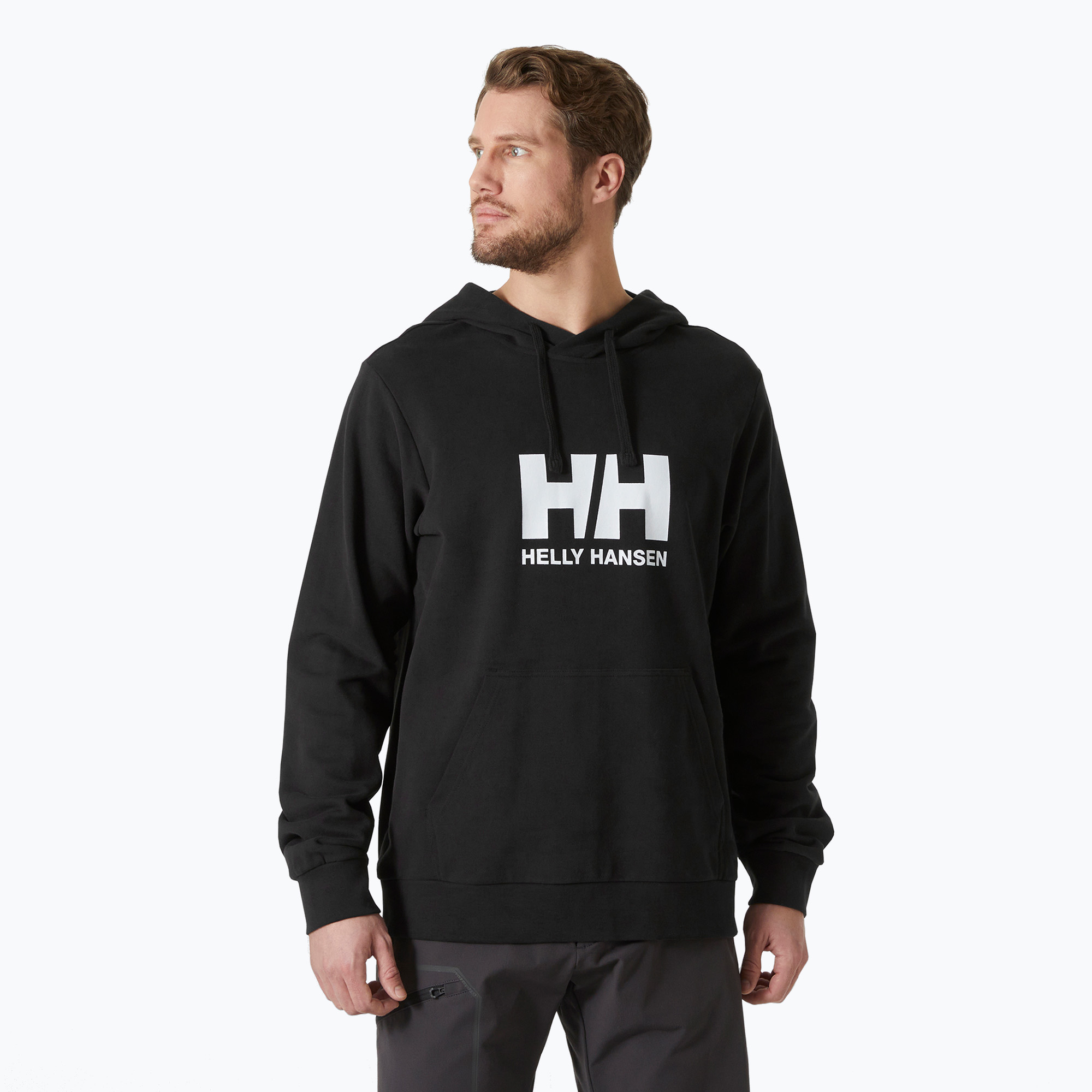 Felpa con cappuccio Helly Hansen HH Logo 2.0 nera da uomo (XL) (HH Logo Hoodie 2.0 30394_990)