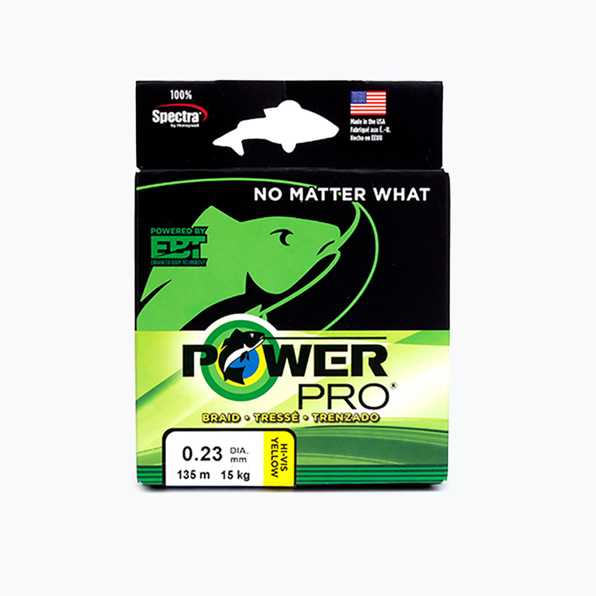 Treccia da spinning Shimano Power Pro hi-vis giallo (20 Lb / 135 M) (Power Pro PPBI13510Y)