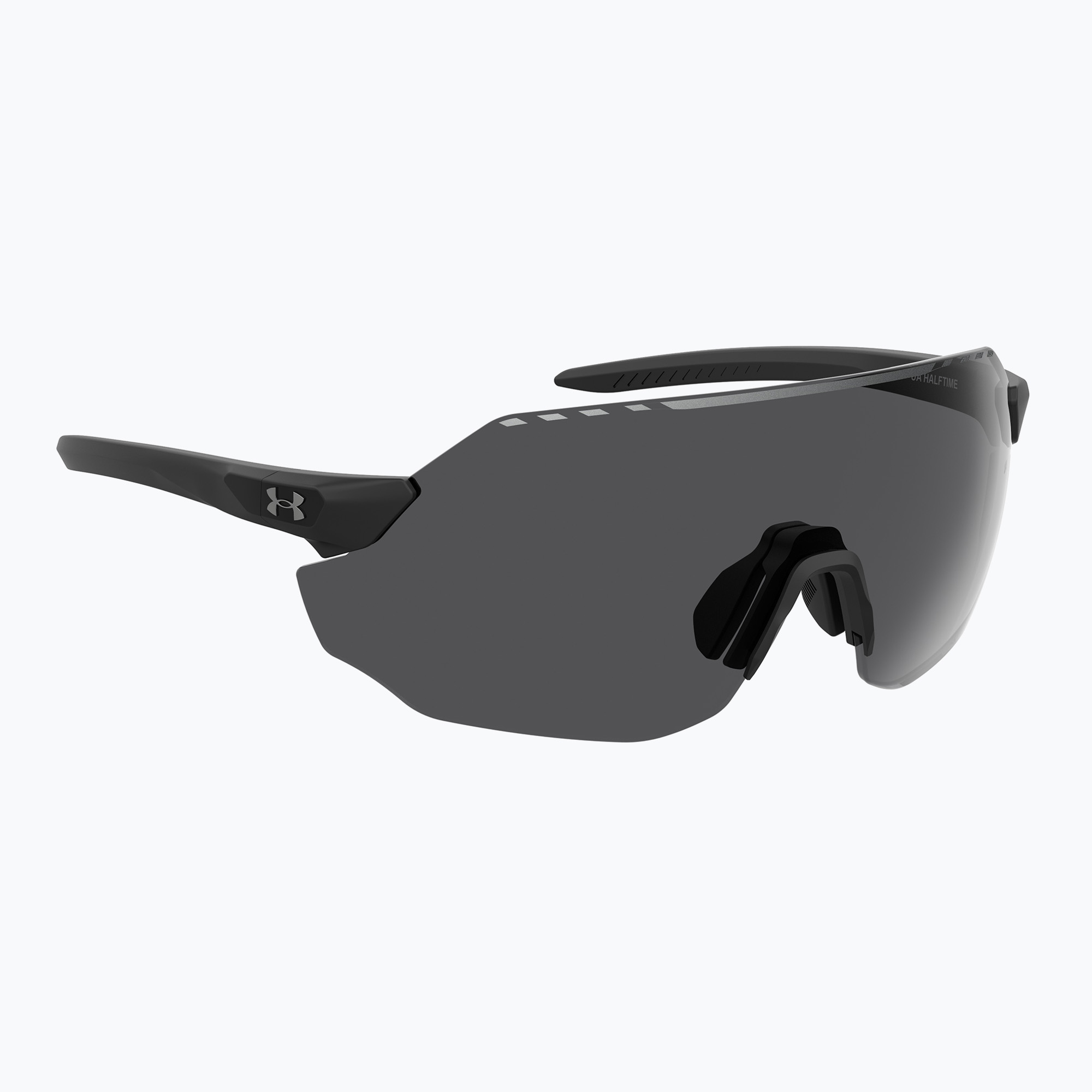 Occhiali da sole Under Armour Halftime nero opaco/grigio oleofobico