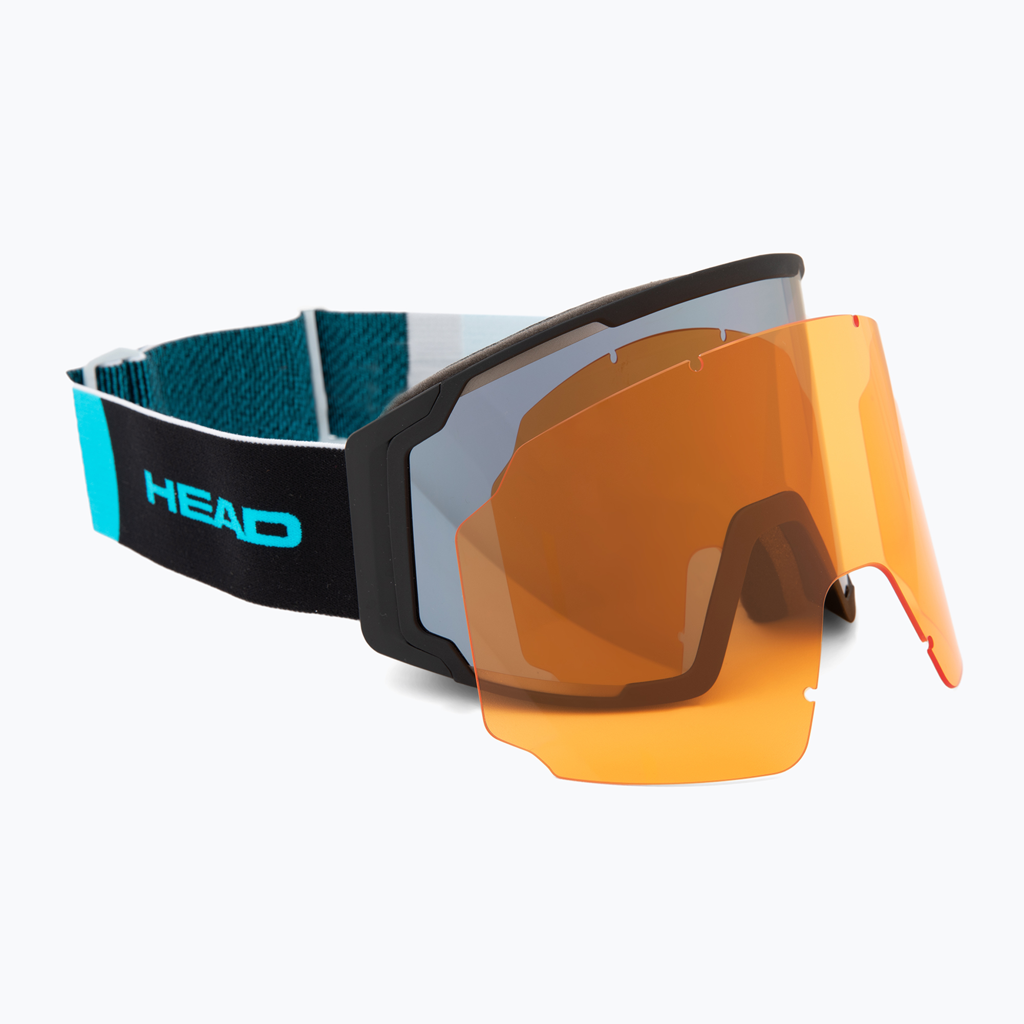 HEAD Neves Pro 5K Race occhiali da sci cromo/rd/5k cromo/arancio