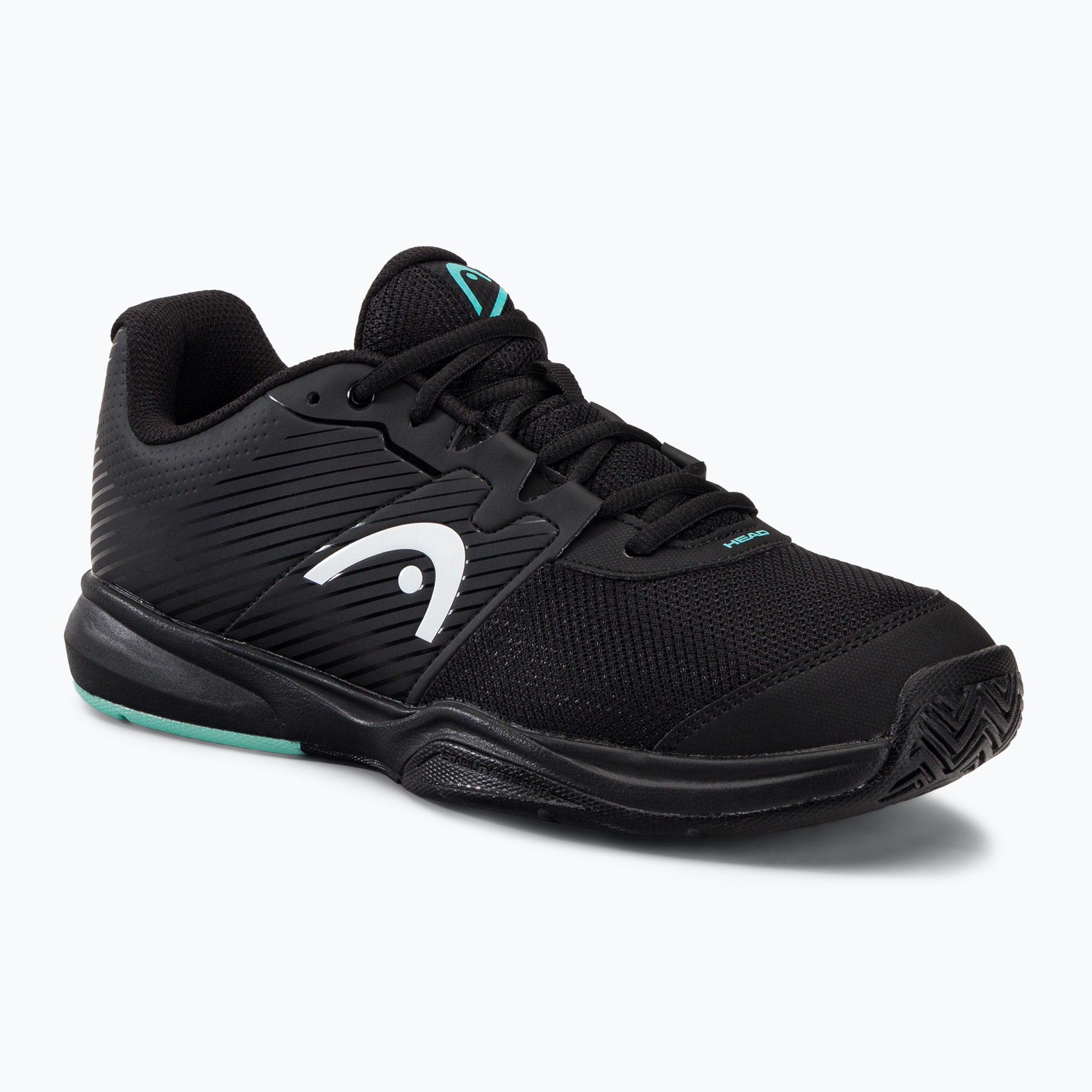 Scarpe da tennis HEAD Revolt Court da uomo nero/teal (44 EU) (Revolt Court 273503)