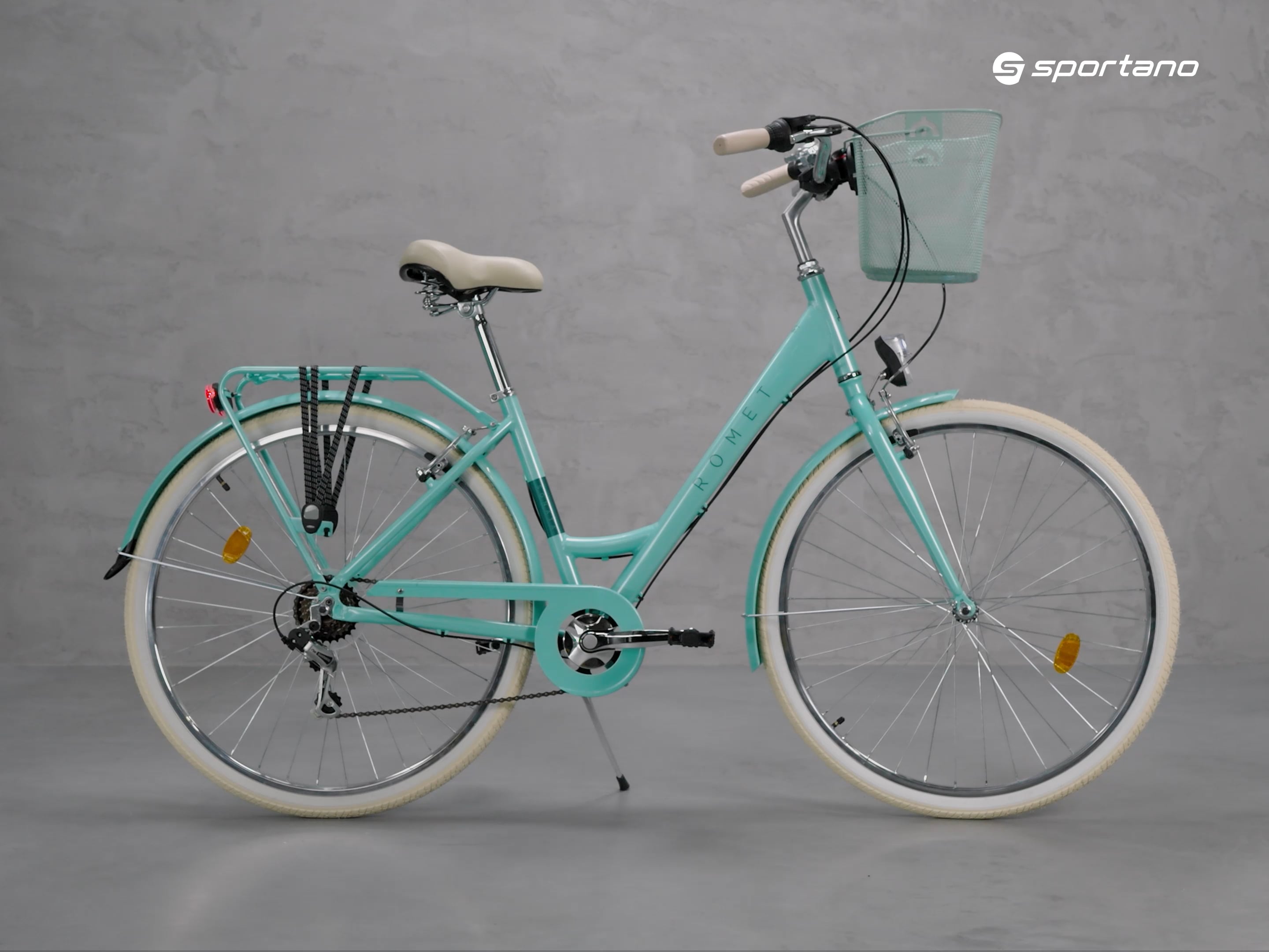 Bicicletta da città da donna Romet Sonata Eco mint