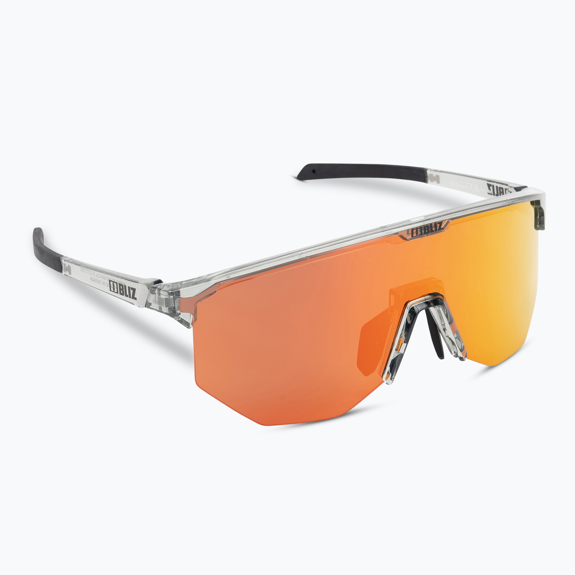 Occhiali da sole Bliz Hero S3 trasparente grigio scuro/marrone rosso multi (Hero S3 52310-84)