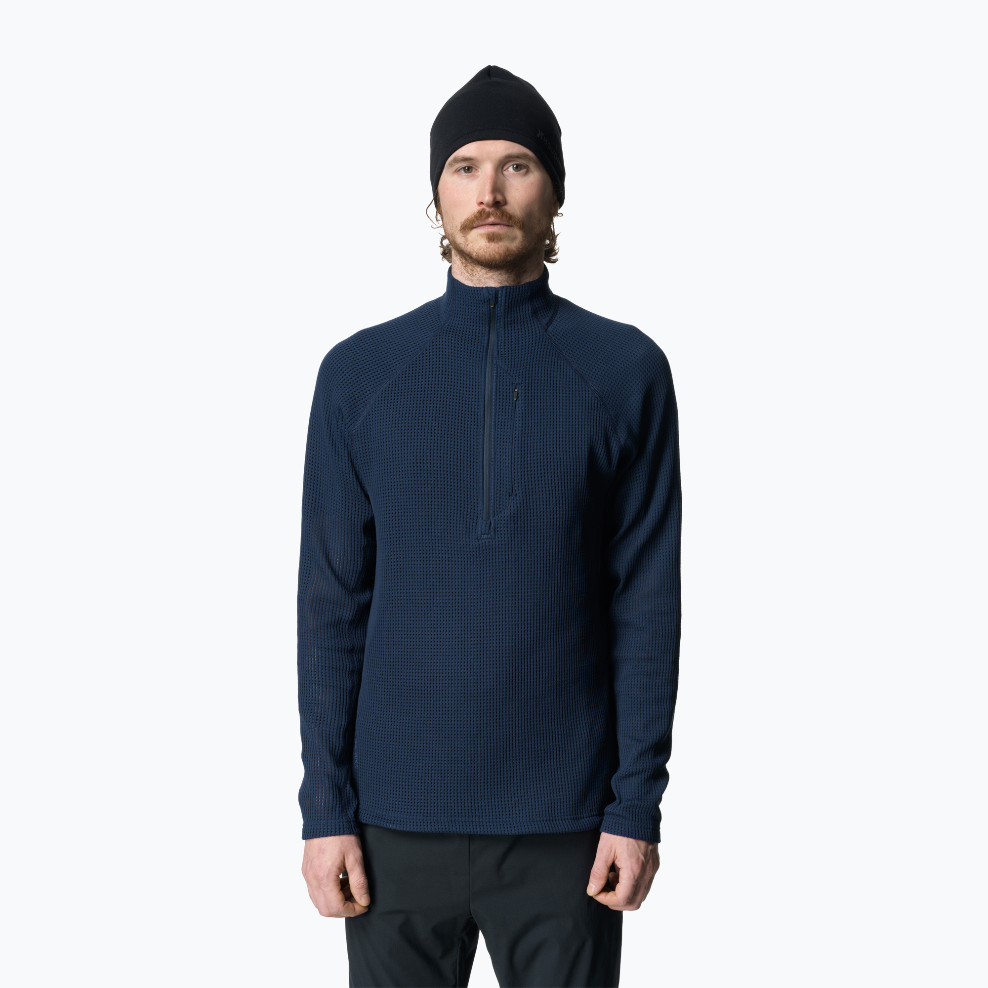 Felpa Houdini Flow Half Zip da uomo blu grande (L) (Flow Half Zip 830047B172)