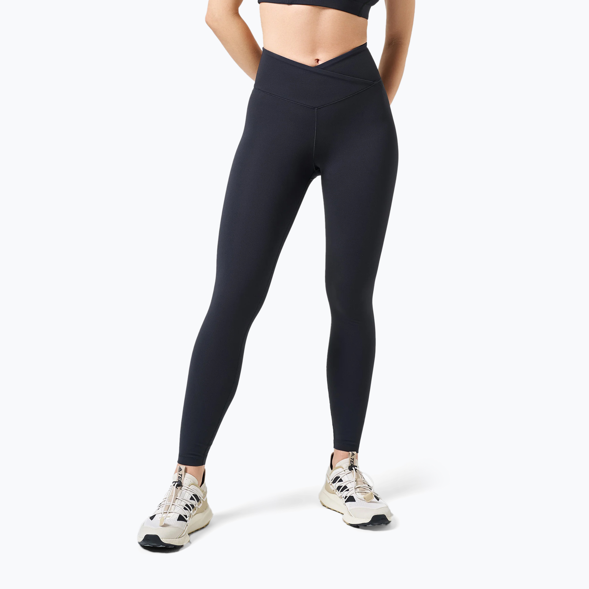 Casall leggings donna Overlap vita alta nero (38) (Overlap High Waist 901)
