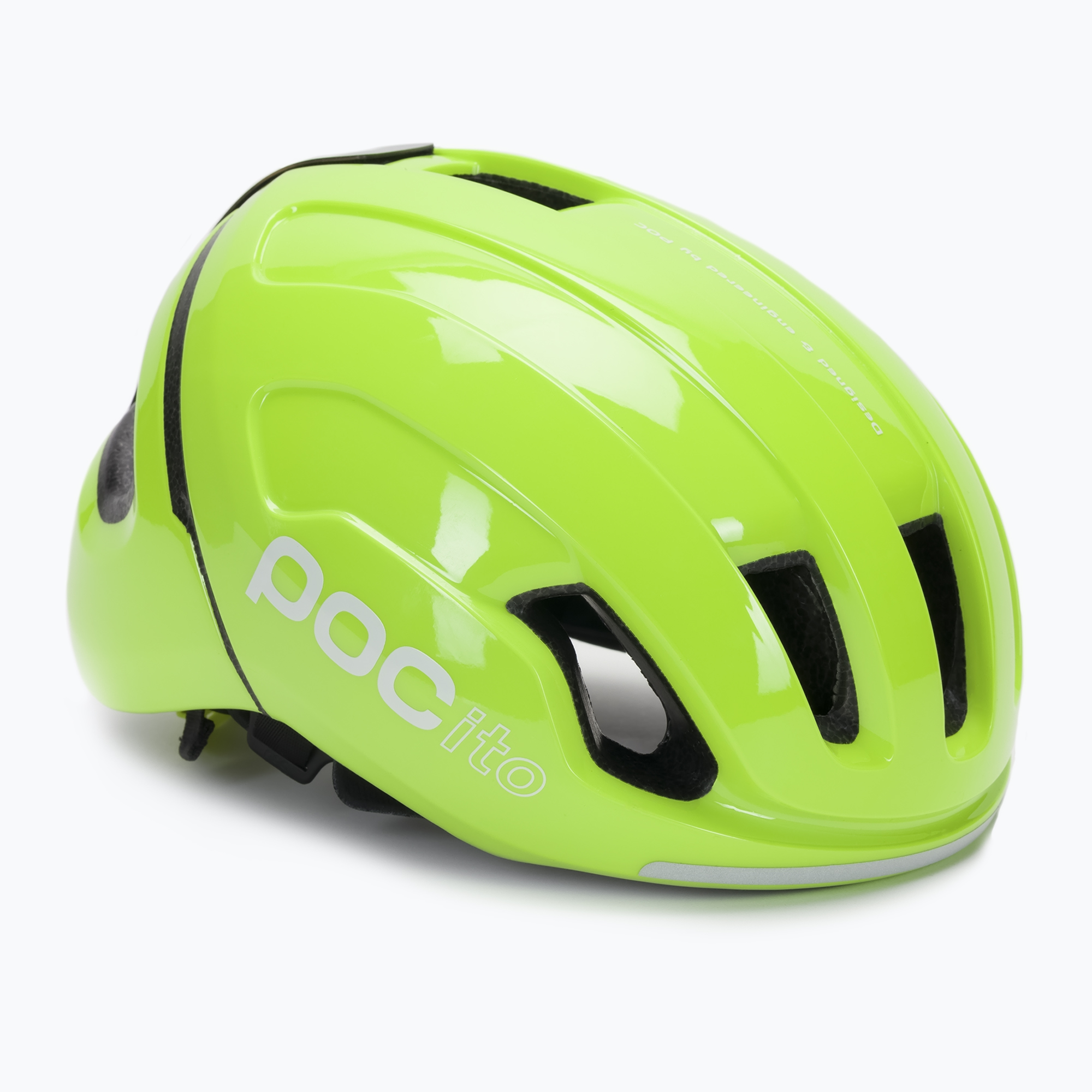 Casco da bici per bambini POC POCito Omne MIPS giallo fluorescente/verde (48-52 cm (XS)) (Pocito Omne MIPS Jr 10736)