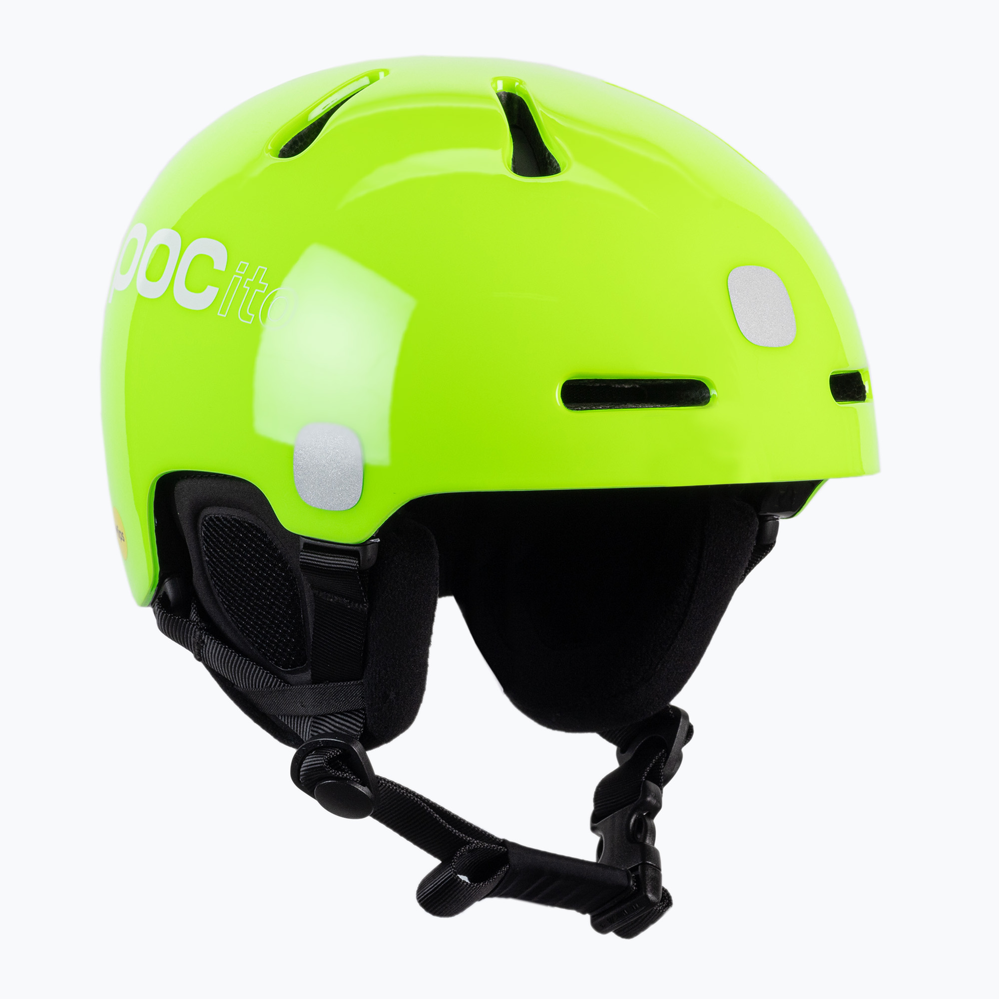 Casco da sci per bambini POC POCito Fornix MIPS giallo fluorescente/verde (51-54 cm (XS-S)) (Pocito Fornix MIPS Jr 10473)