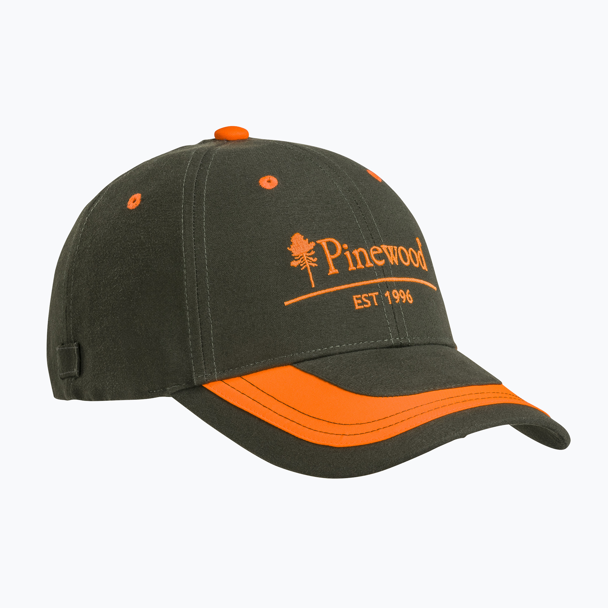 Berretto da baseball Pinewood 2 -Colore Berretto verde muschio/arancio