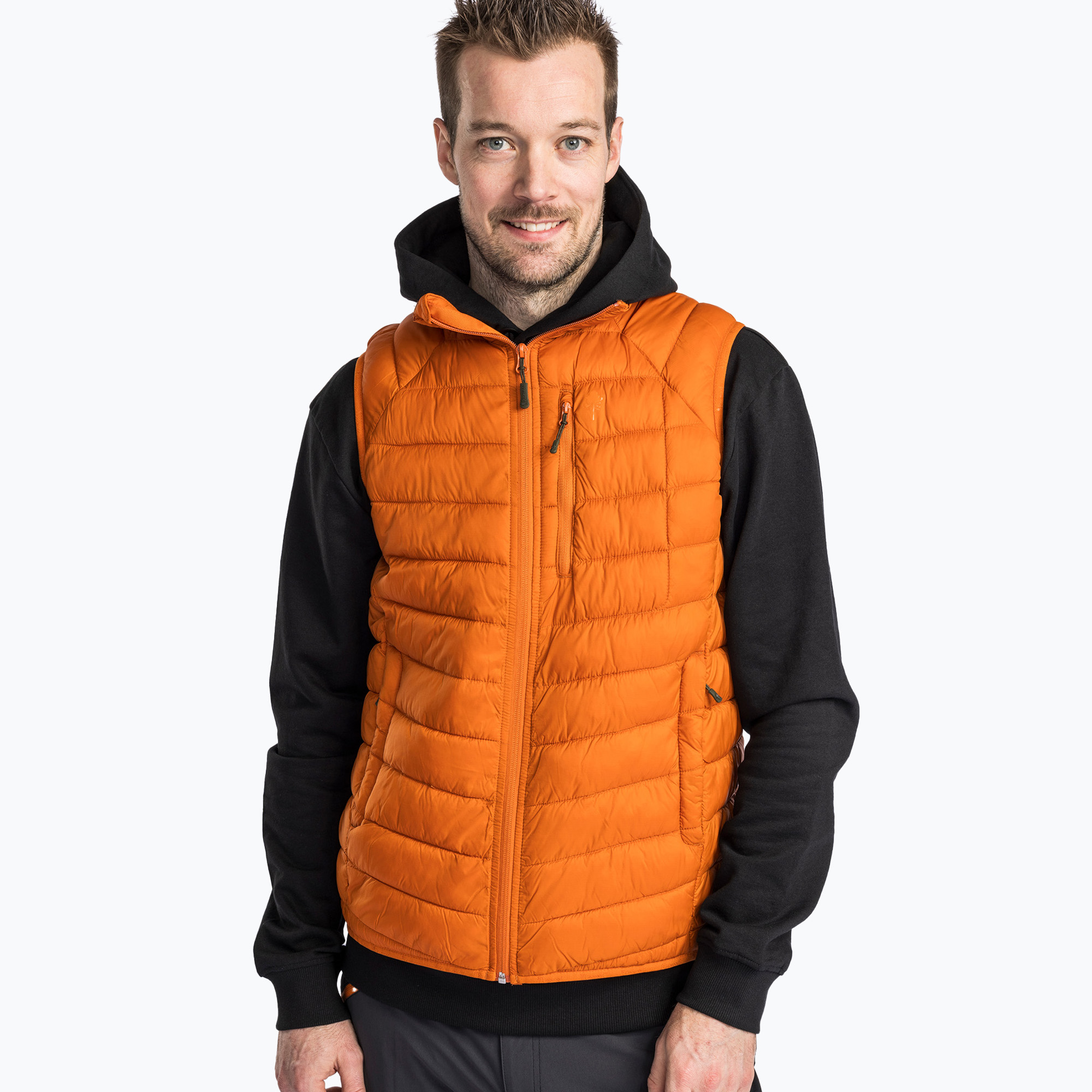 Giacca smanicata trekking arancione bruciata Pinewood Abisko Insulation da uomo (XL) (Abisko Insulation 5258)