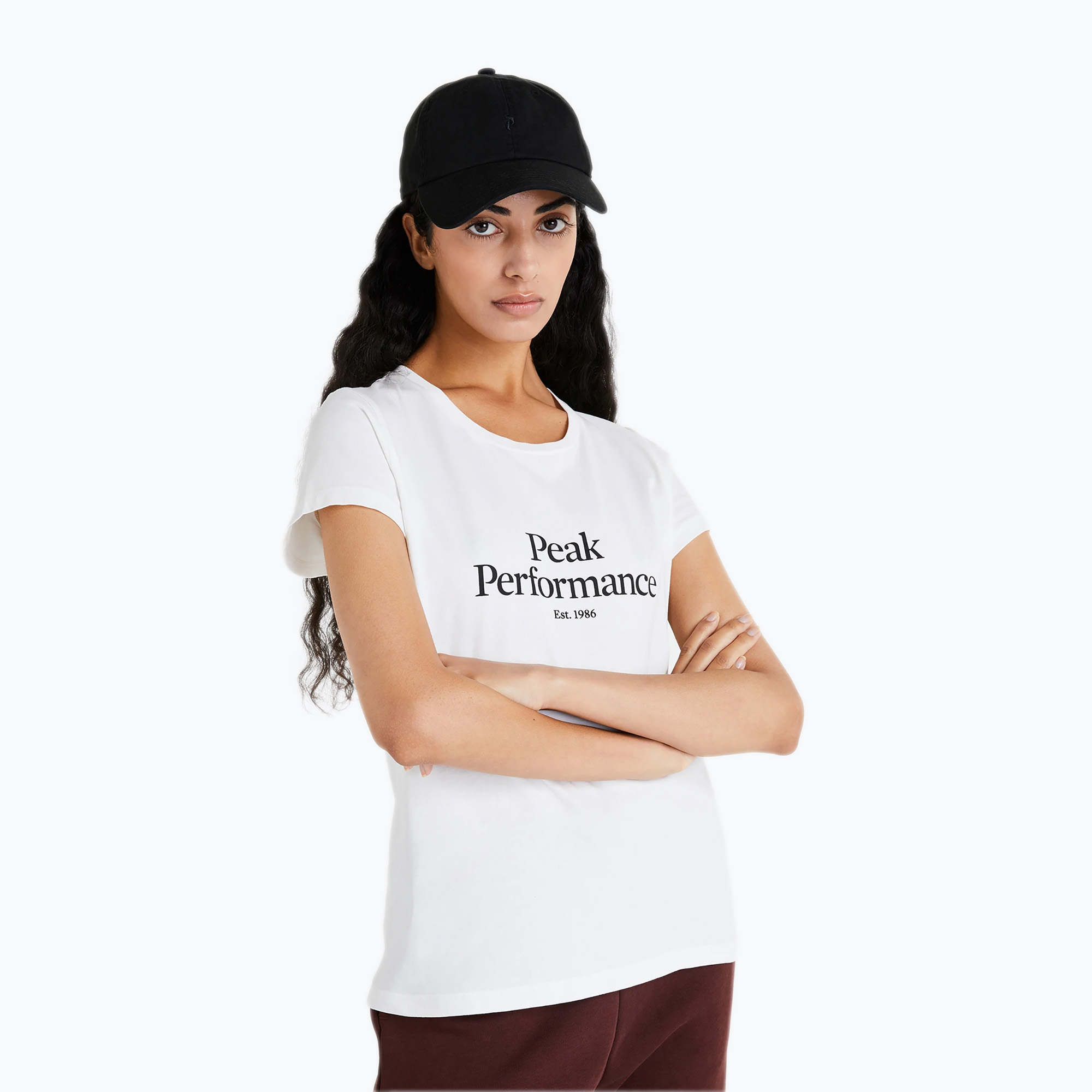 Camicia da trekking da donna Peak Performance Original bianco sporco (M) (Original Tee G77700320)