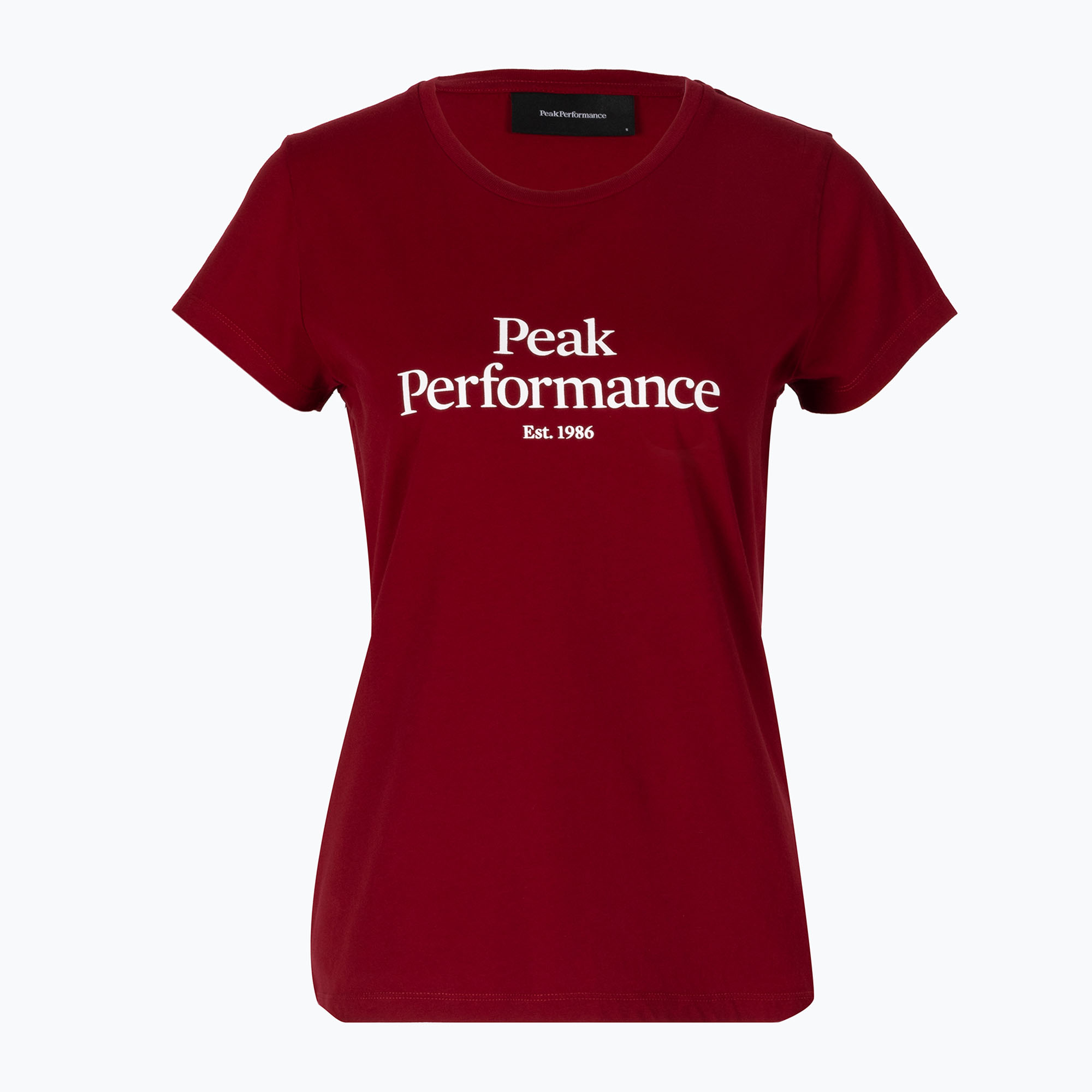 Camicia da trekking da donna Peak Performance Original rogue red (XS) (Original Tee G77700310)