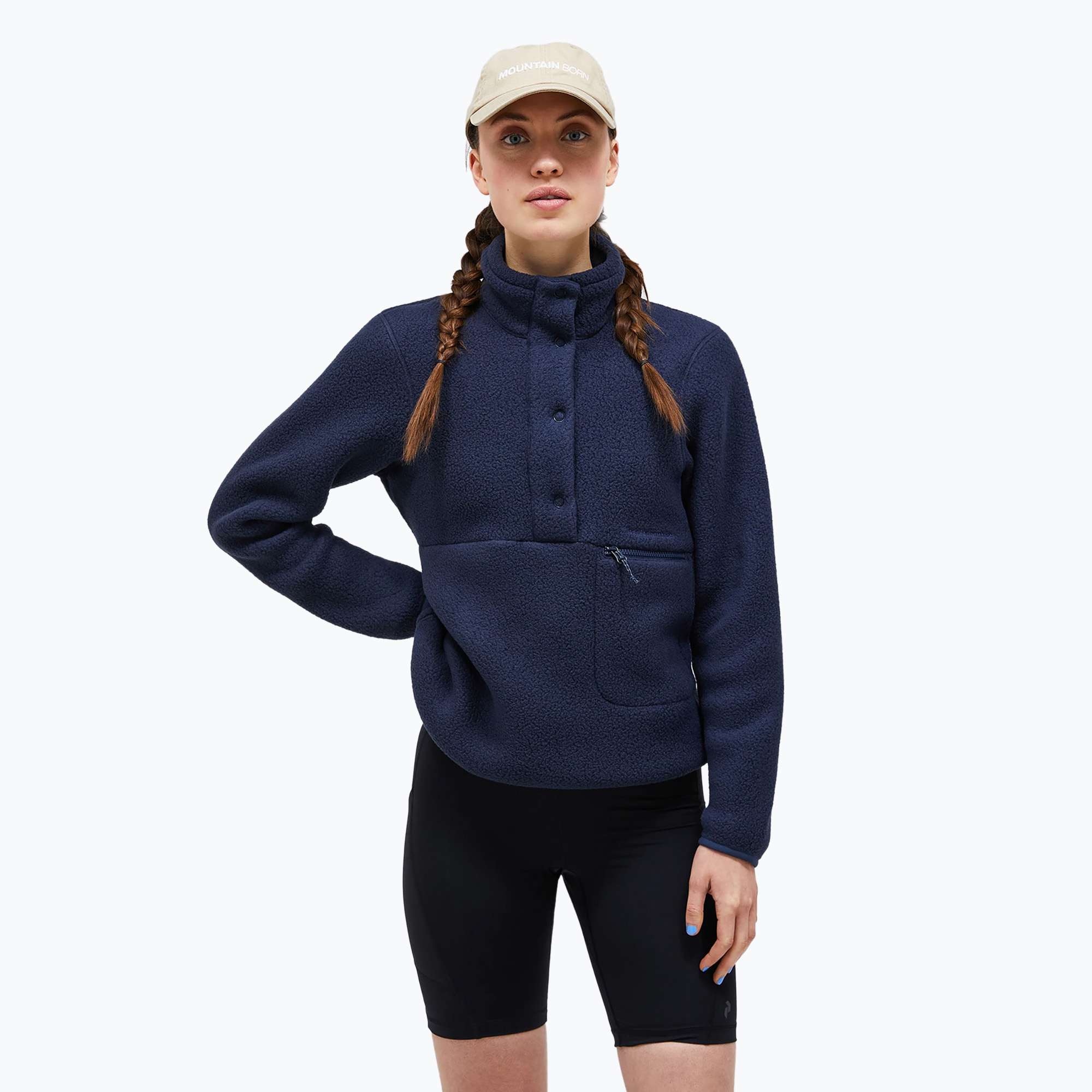 Pile Peak Performance Donna W Pile Snap Collo a T 2N3 (L) (Fleece W Fleece Snap T-Neck 2N3 G78130090)