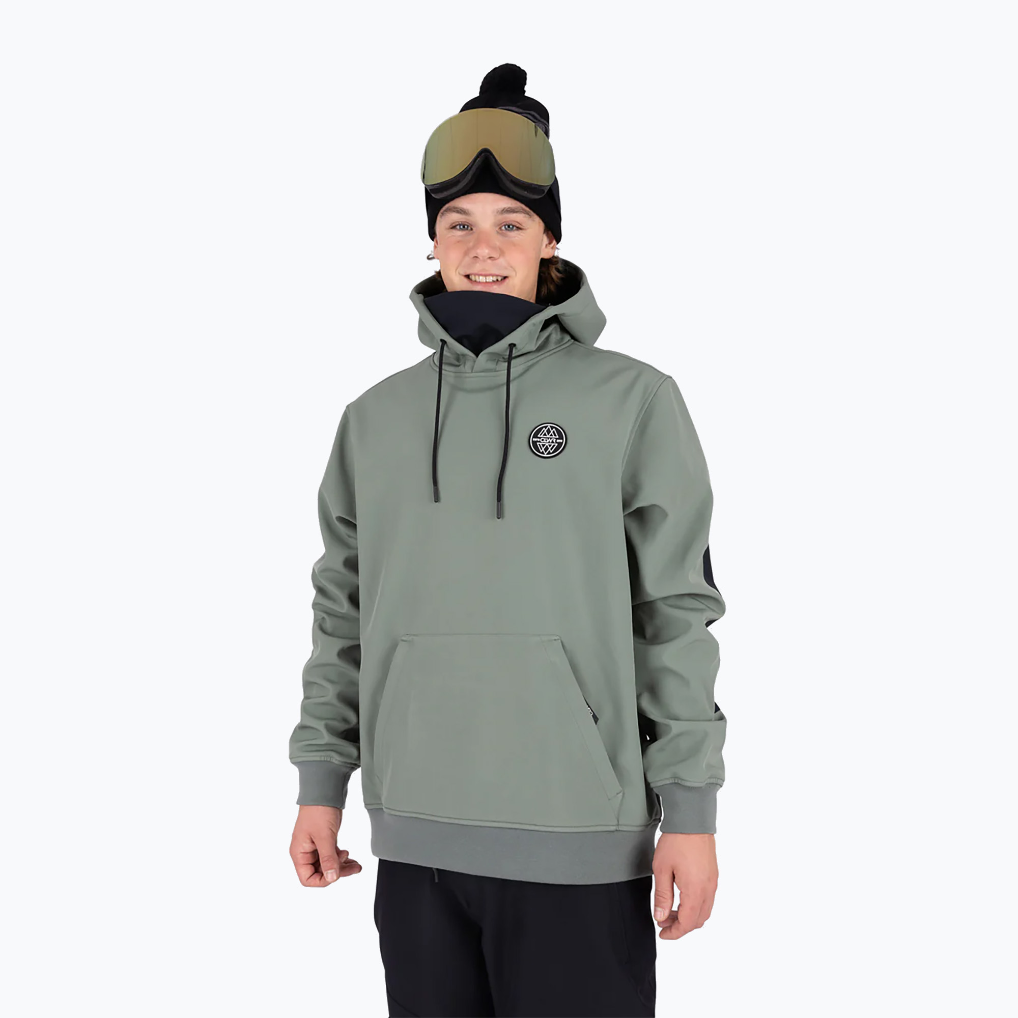 Felpa da snowboard Colourwear Est 2010 Hood dk sage (XS) (Est 2010 Hood 7210302630)