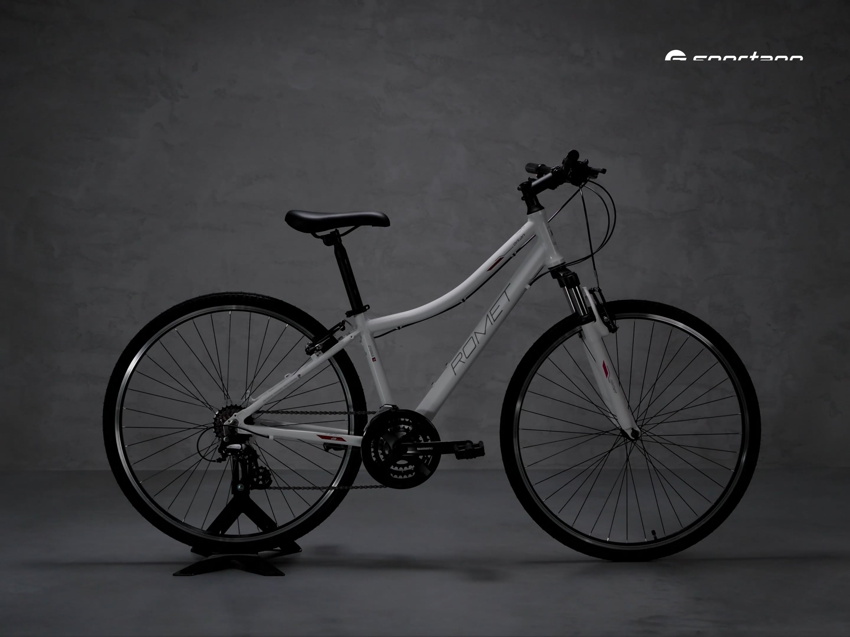 Bicicletta fitness da donna Romet Orkan D bianco/viola