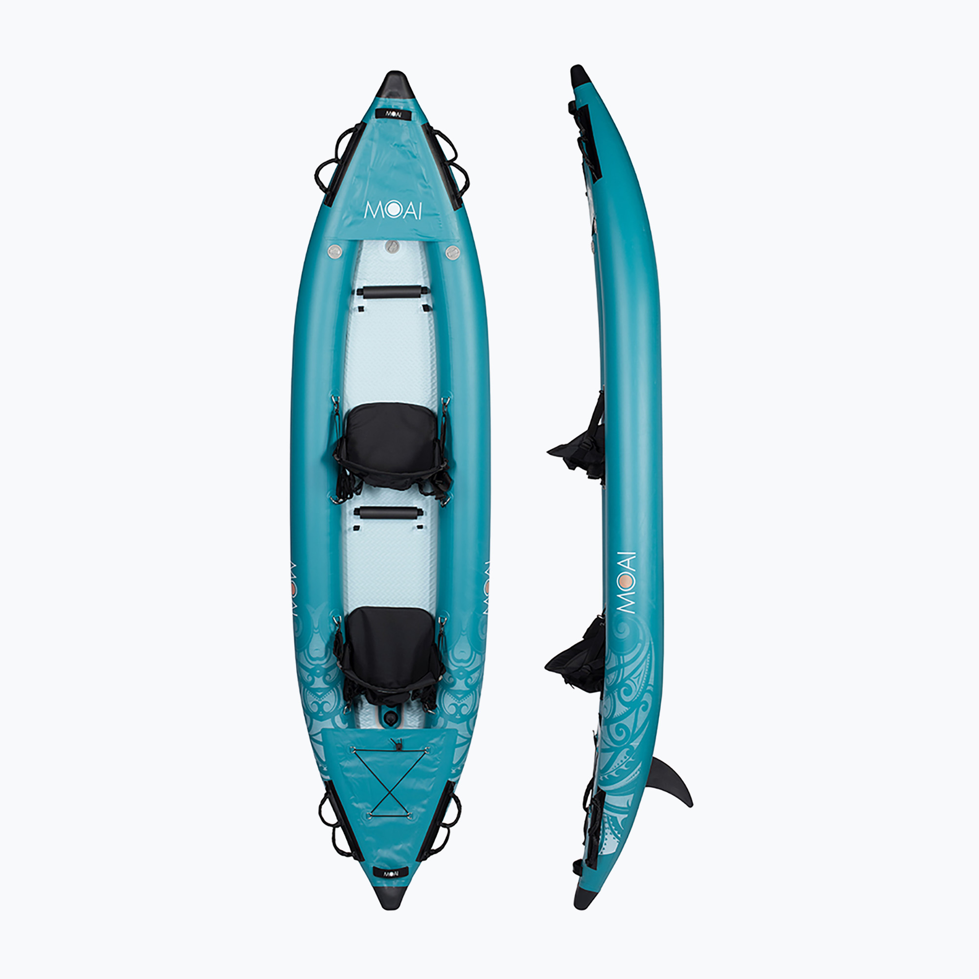 MOAI Tangaloa K2 kayak gonfiabile per 2 persone (430 x 78 x 25.5 cm) (Tangaloa K2 M-21TO2P)