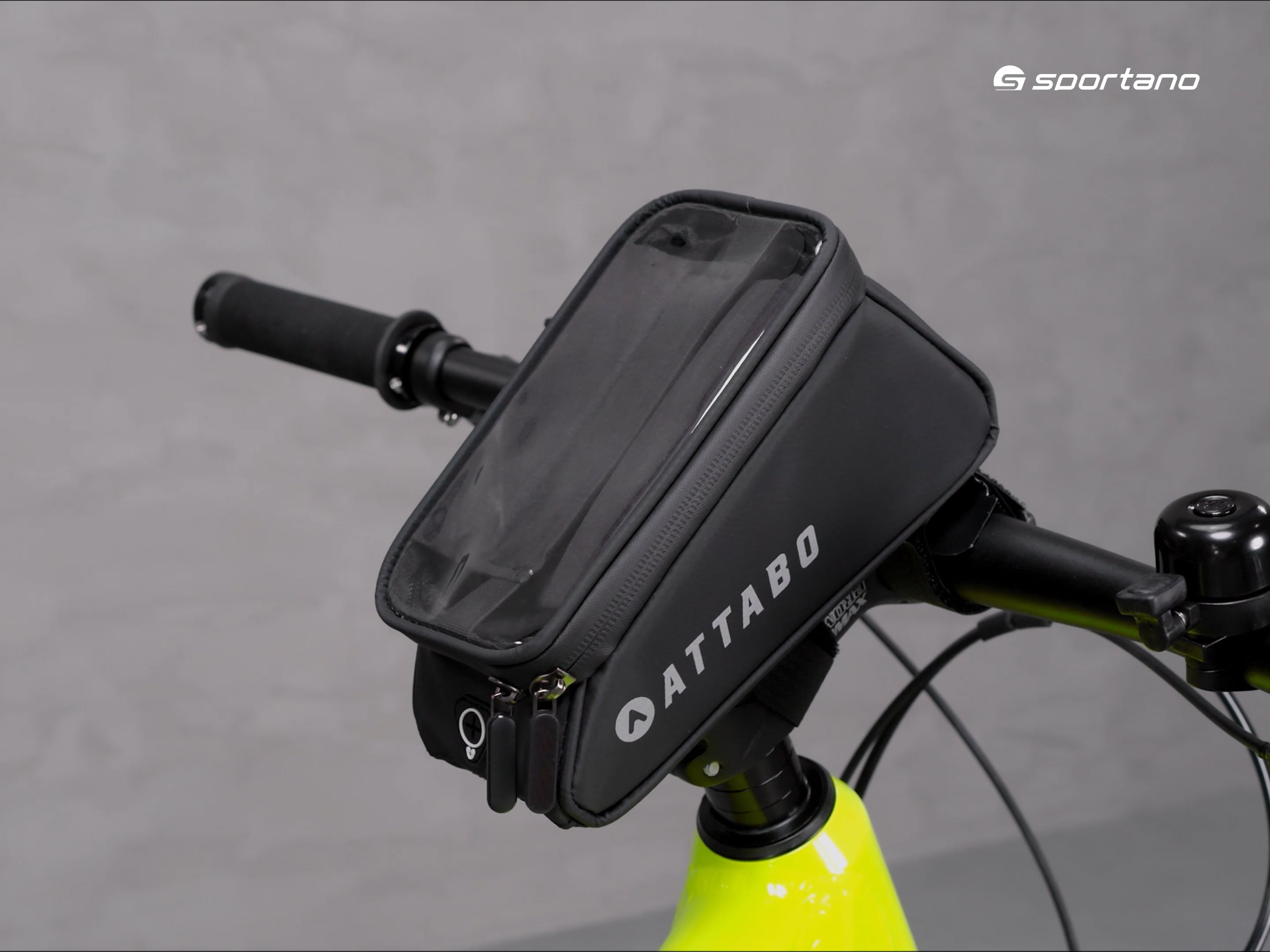 ATTABO ABH-200 borsa porta telefono per bicicletta nera