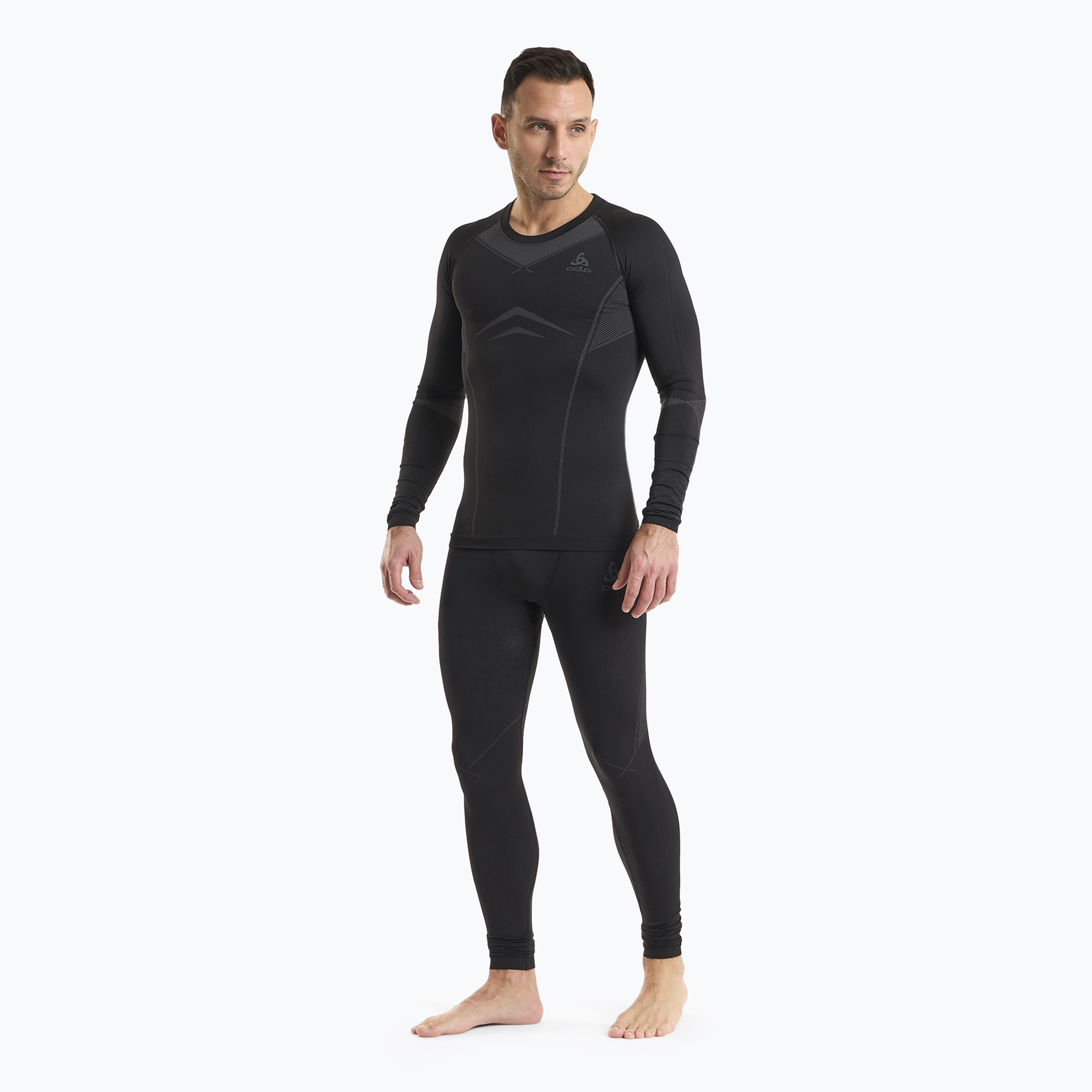 Set di biancheria intima termica da uomo ODLO Fundamentals Performance Warm nero/grigio grafite ODLO (M) (Fundamentals Performance Warm Long 196082/