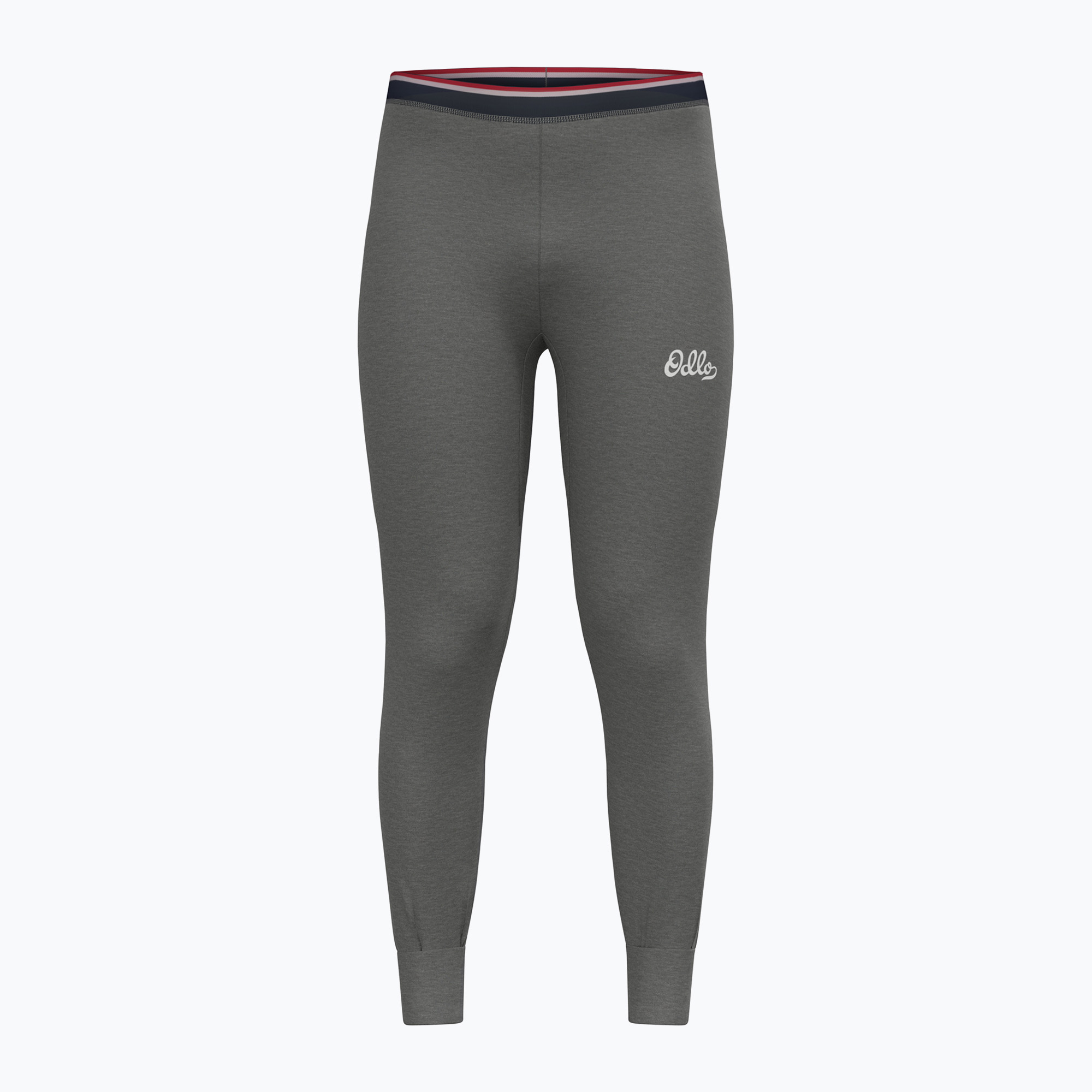 Pantaloni termici attivi da uomo ODLO Active Warm Originals Bl Bottom Long odlo steel grey melange (M) (Active Warm Originals Bl Bottom Long 159302/