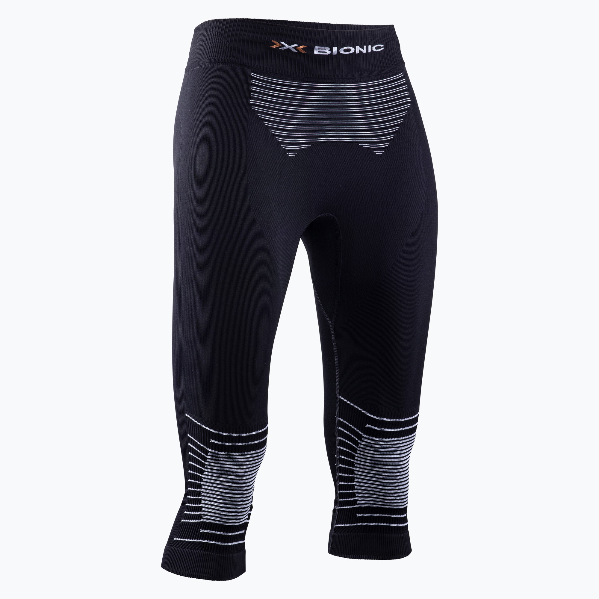 Pantaloni termici attivi da donna X-Bionic 3/4 Energizer 4.0 nero opalino/bianco artico (M) (Energizer 4.0 NGYP07W19W)