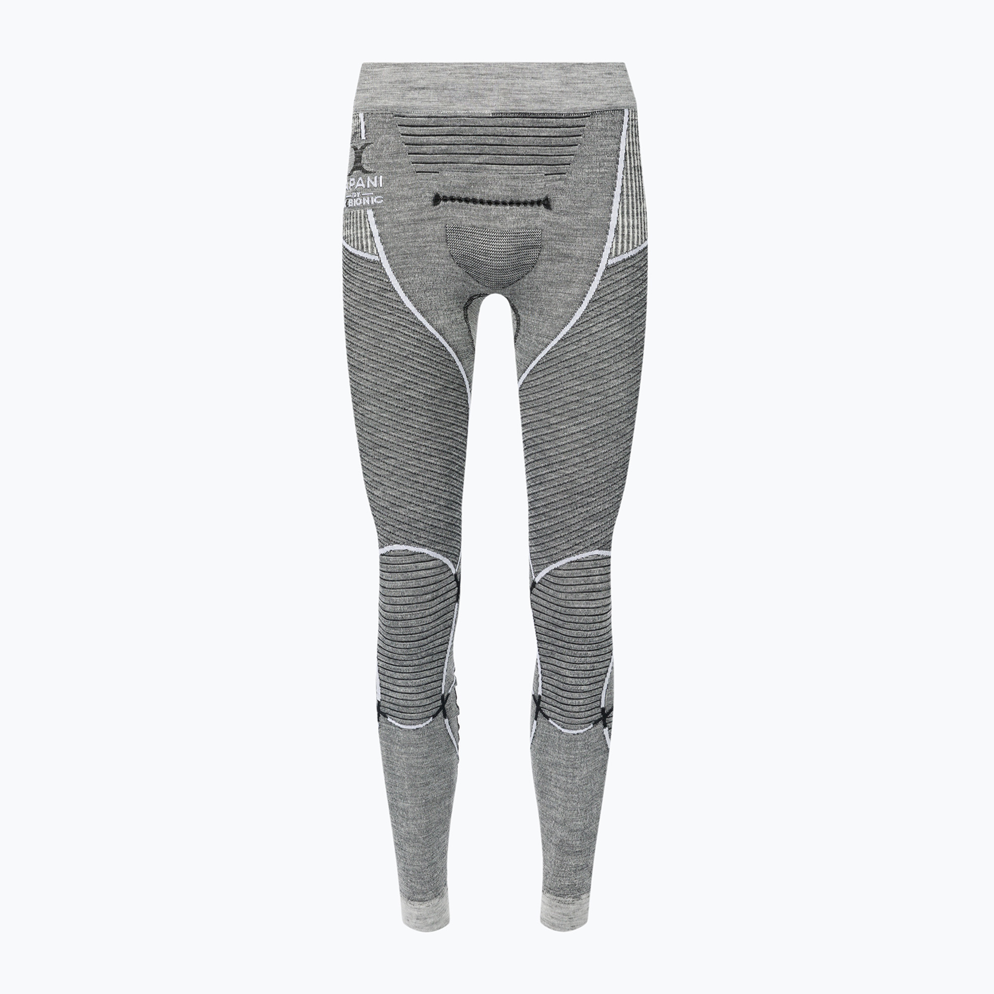 Pantaloni termici X-Bionic Apani 4.0 Merino da uomo nero/grigio/bianco (S) (Apani 4.0 Merino APWP05W19M)