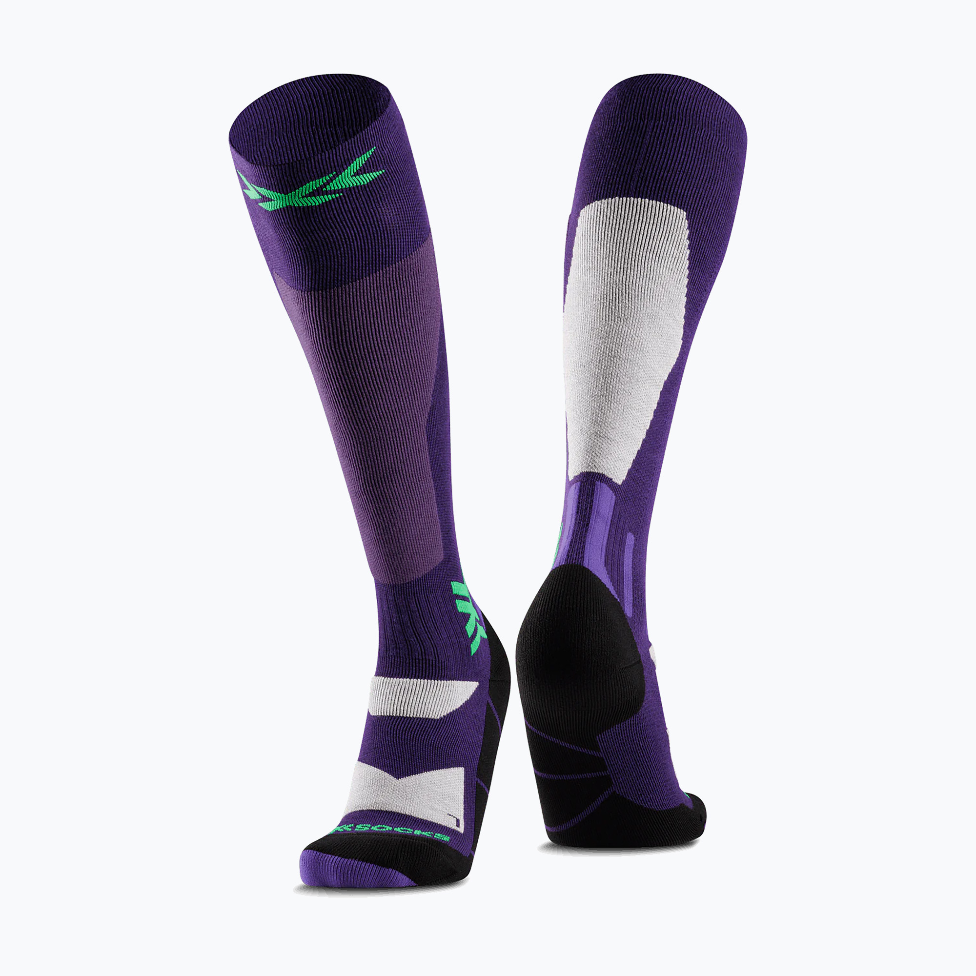 Calze da snowboard X-Socks Snowboard Discover Otc viola intenso/sabbia chiaro (42-44 EU) (Snowboard Discover Otc WYDSW24U)