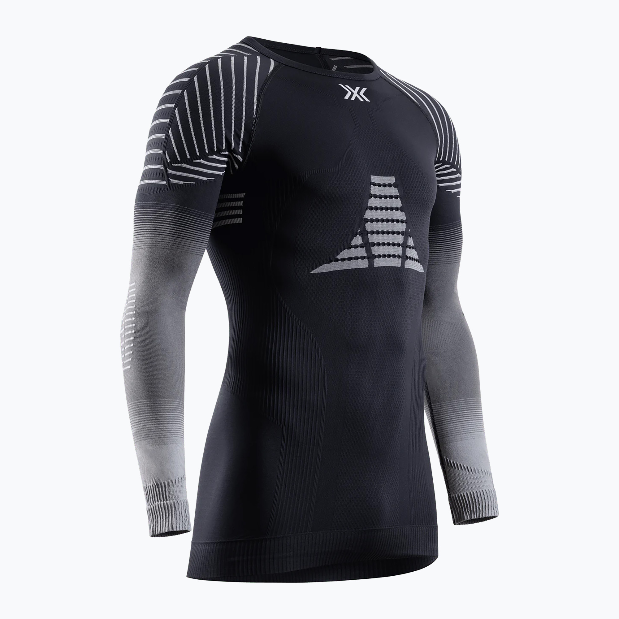 Camicia termica a maniche lunghe X-Bionic Invent Fx da uomo nero/grigio/grigio chiaro (S) (Invent Fx Shirt INYTBYW24M)