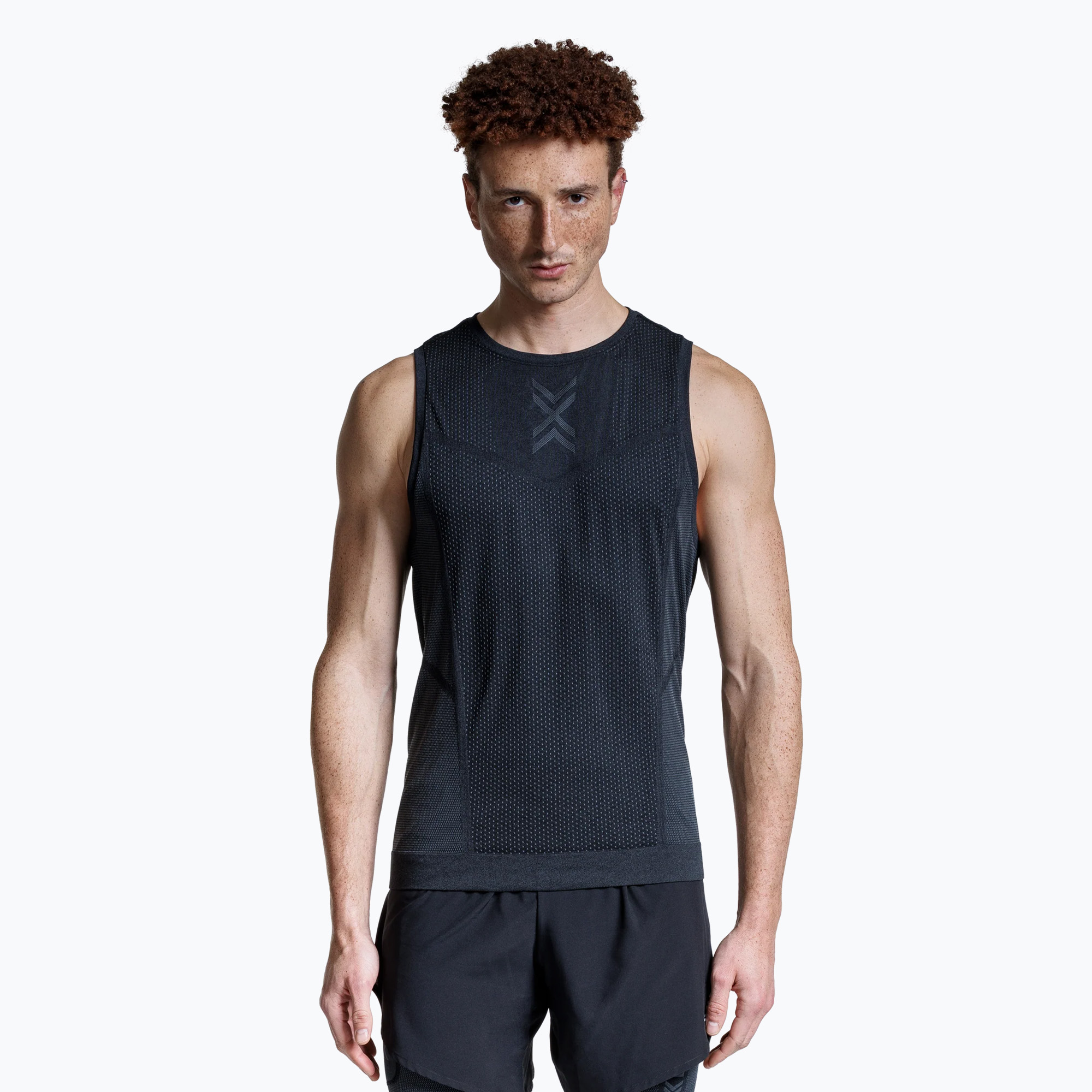 Canotta da corsa X-Bionic Xceed Run x nero/grigio rossiccio da uomo (XXL) (Xceed Run Tank Top XCRTTTS25M)