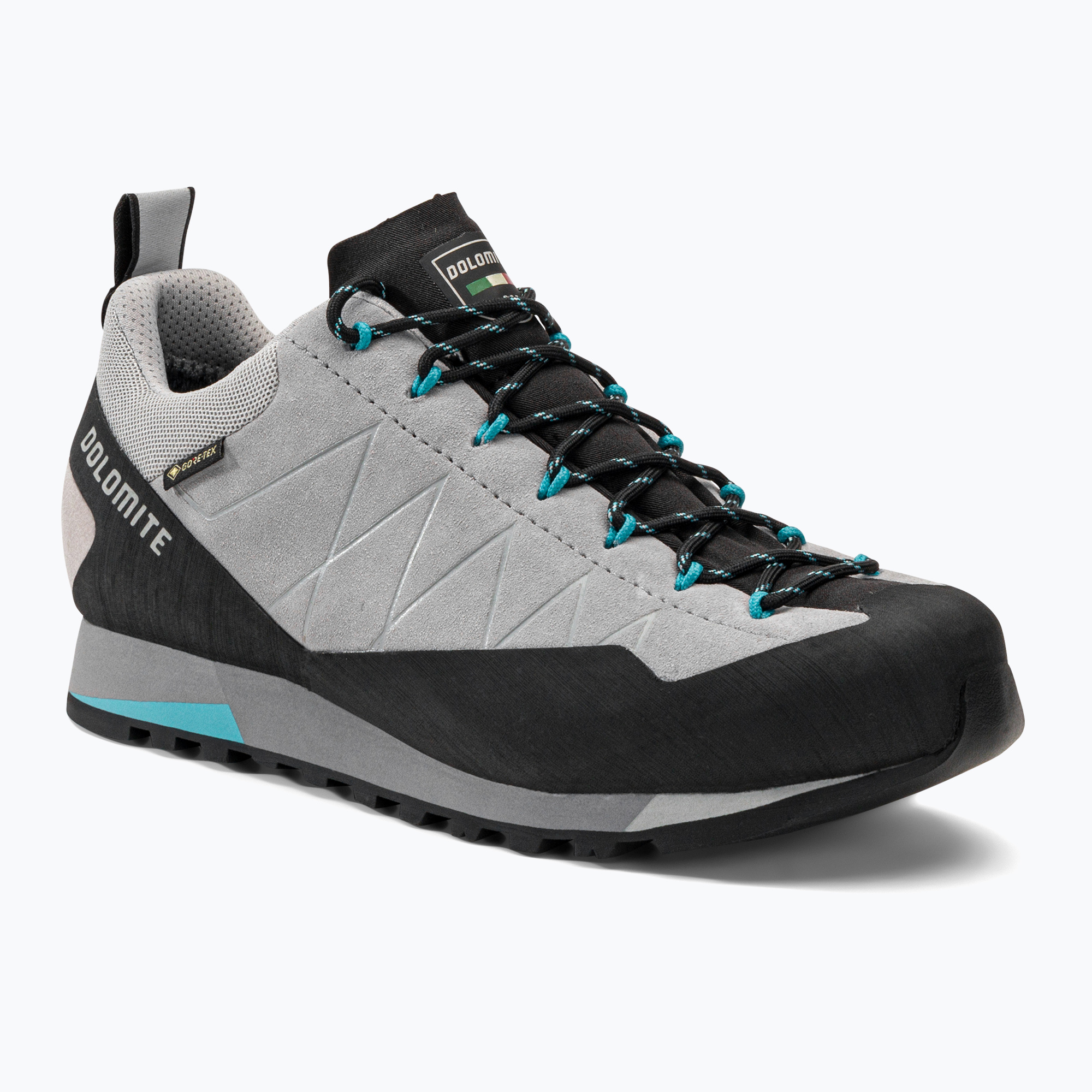 Scarponi da arrampicata da donna Dolomite Crodarossa Low GTX grigio alluminio/blu capri (37.5 (4.5 UK)) (Crodarossa Low GTX 289244)