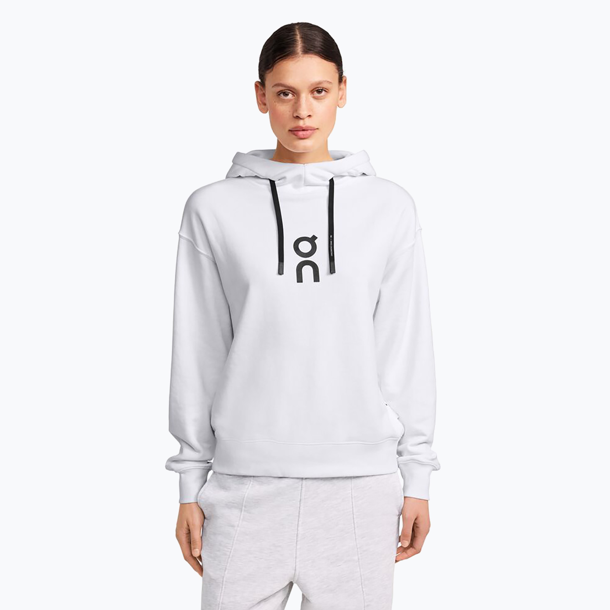 Felpa con cappuccio On Running Club donna, bianco (S) (Club Hoodie 1WE10040069)