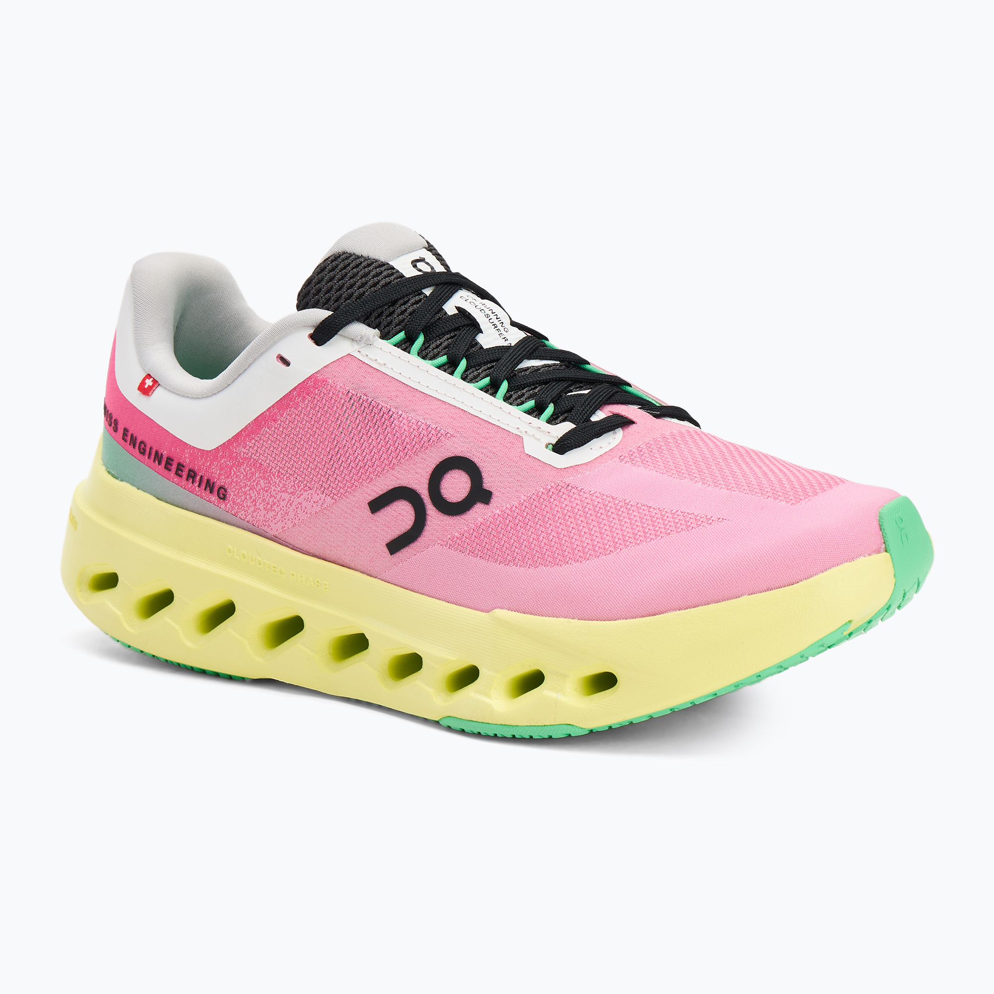 Scarpe da corsa On Running Cloudsurfer Next donna rosa/limelight (39 EU) (Cloudsurfer Next 3WE30053214)