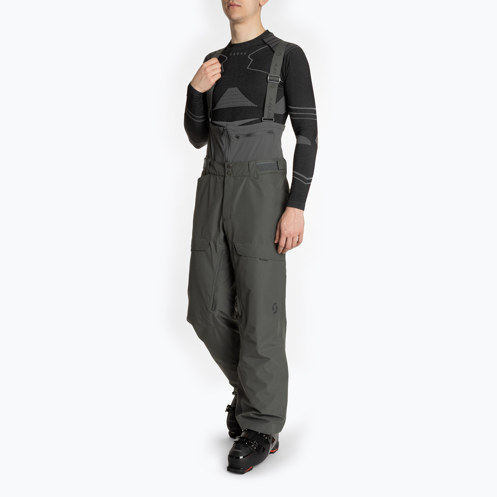 Pantaloni da sci SCOTT Ultimate Dryo Ripstop da uomo grigio ombra (M) (Ultimate Dryo Ripstop 419902)