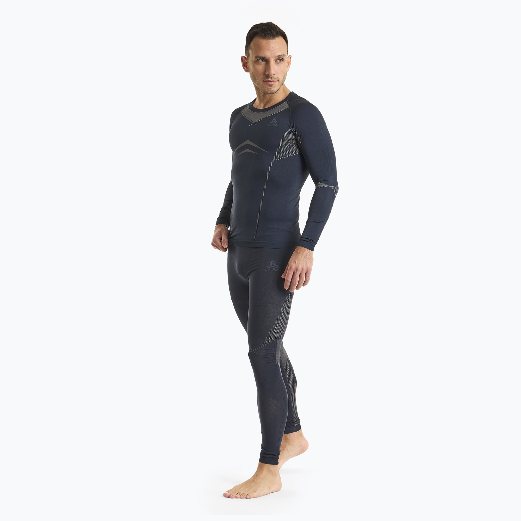 Set di biancheria intima termica da uomo ODLO Fundamentals Performance Warm zaffiro scuro (L) (Fundamentals Performance Warm Long 196082/21099)
