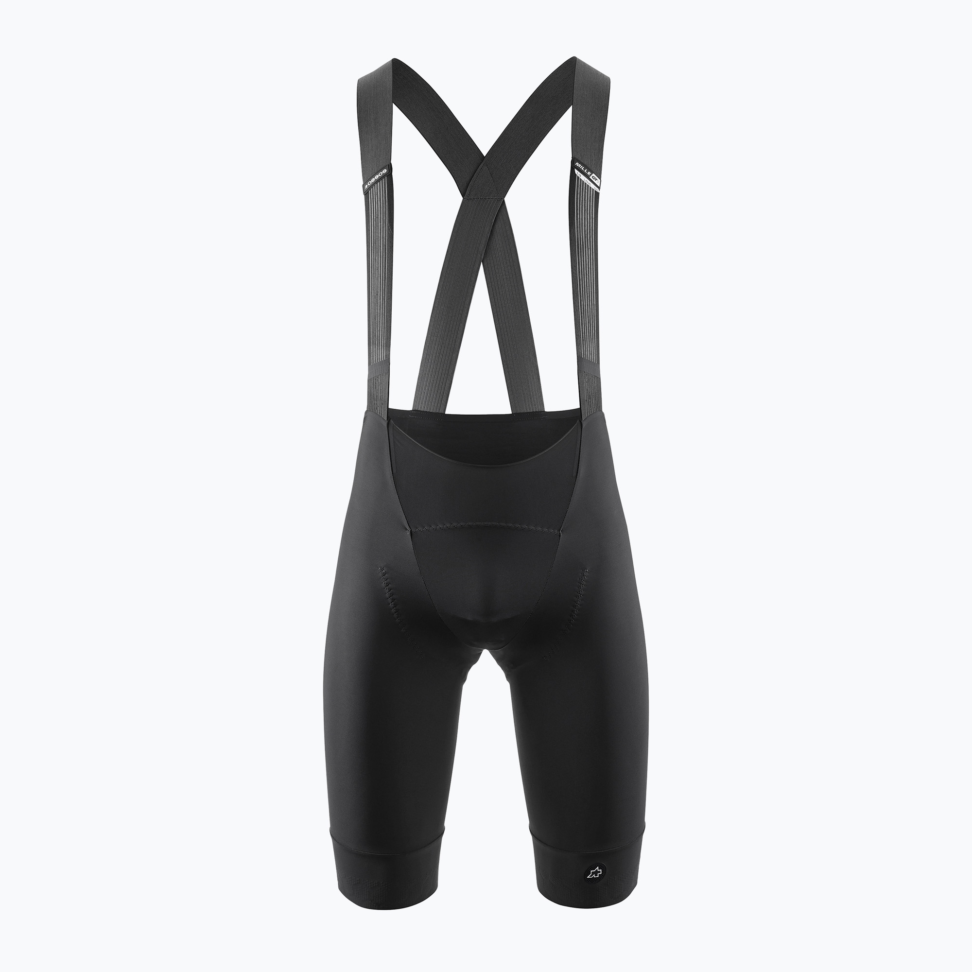 Pantaloncini ASSOS Mille GTS S11 da uomo con pettorina lunga nera (L) (Mille GTS S11 Bib Shorts Long 11.10.289.18)