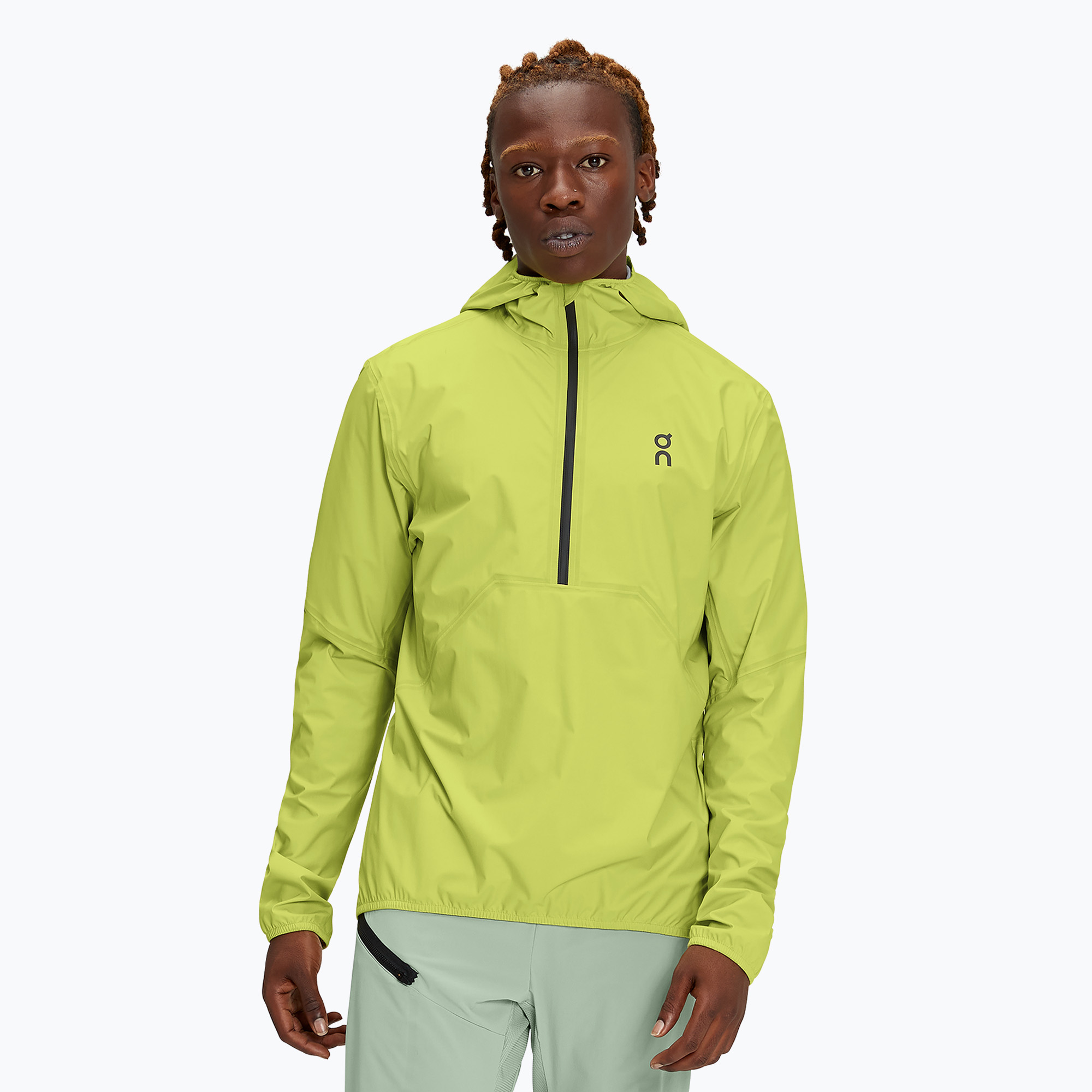 Giacca da corsa da uomo On Running Anorak impermeabile zest (L) (Waterproof Anorak 1MD10110867)